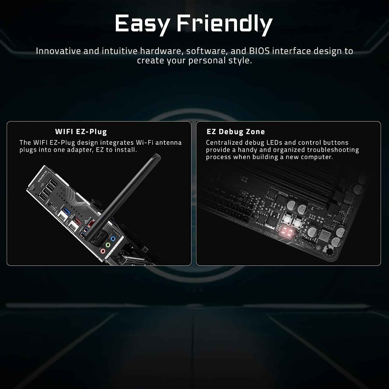 GIGABYTE X870 Gaming X WIFI7 AMD AM5 LGA 1718 Motherboard, ATX, DDR5, 3X M.2, PCIe 5.0, USB4, WIFI7, 2.5GbE LAN, EZ-Latch, 3-Year Warranty