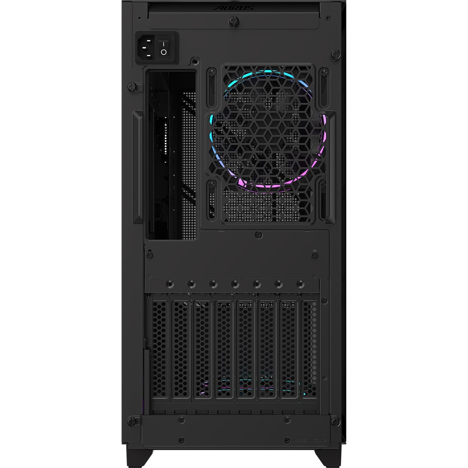 GIGABYTE GB-AC400G Mid Tower Gaming Cabinet | Mesh Front Panel | Tempered Glass Side | Supports ATX, Micro ATX, Mini ITX | Pre-Installed 4 Fans | USB 3.0 | High Airflow – Black