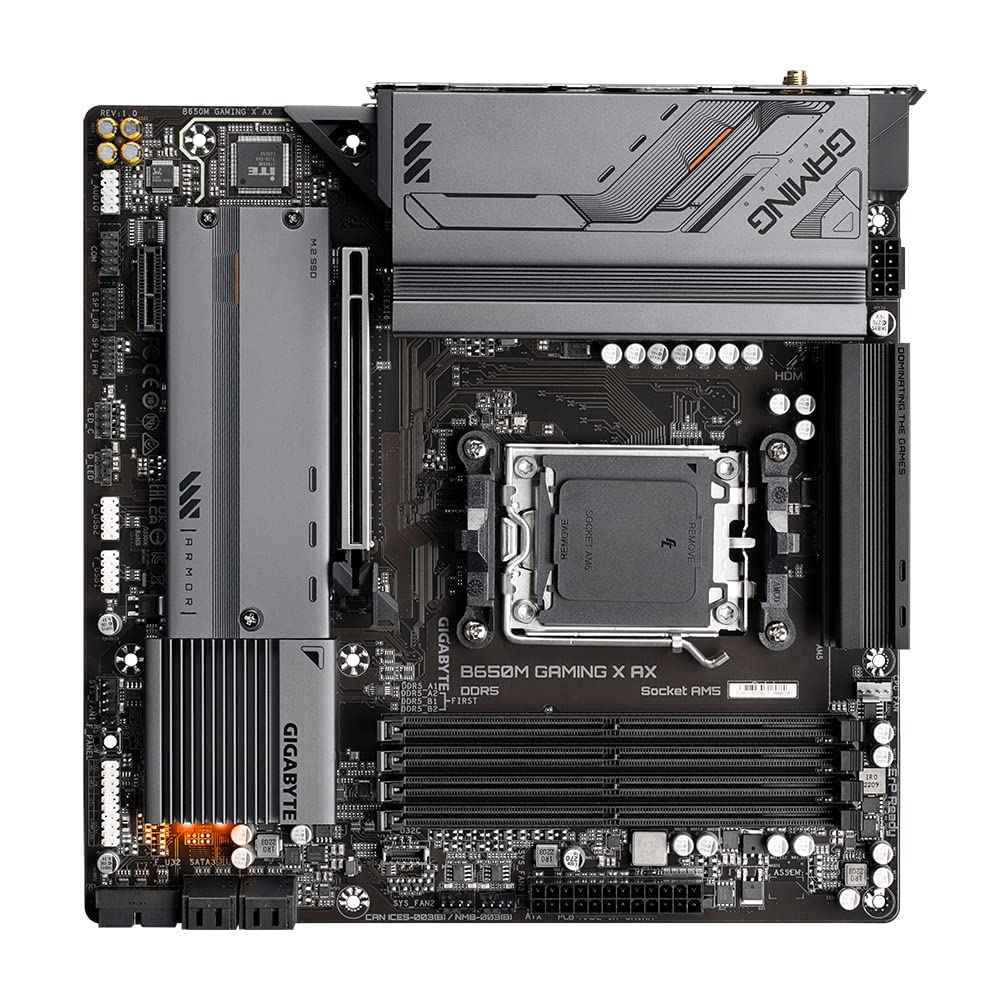 B650M Gaming X AX, AMD Socket AM5, Dual Channel DDR5, 2*PCIe 4.0, EZ-Latch, Smart Fan 6, Q-Flash Plus, Advanced Thermal Design