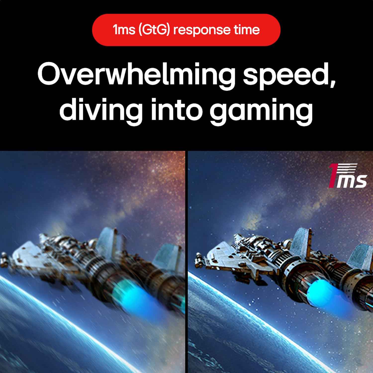 LG Ultragear™ 32GS60QC (32 inch) QHD 1000R Curved Gaming Monitor (2560 x 1440) with 180Hz, 1ms, AMD FreeSync™, HDR10, VESA Certified, HDMIx2 DisplayPort, 3-Side virtually Borderless