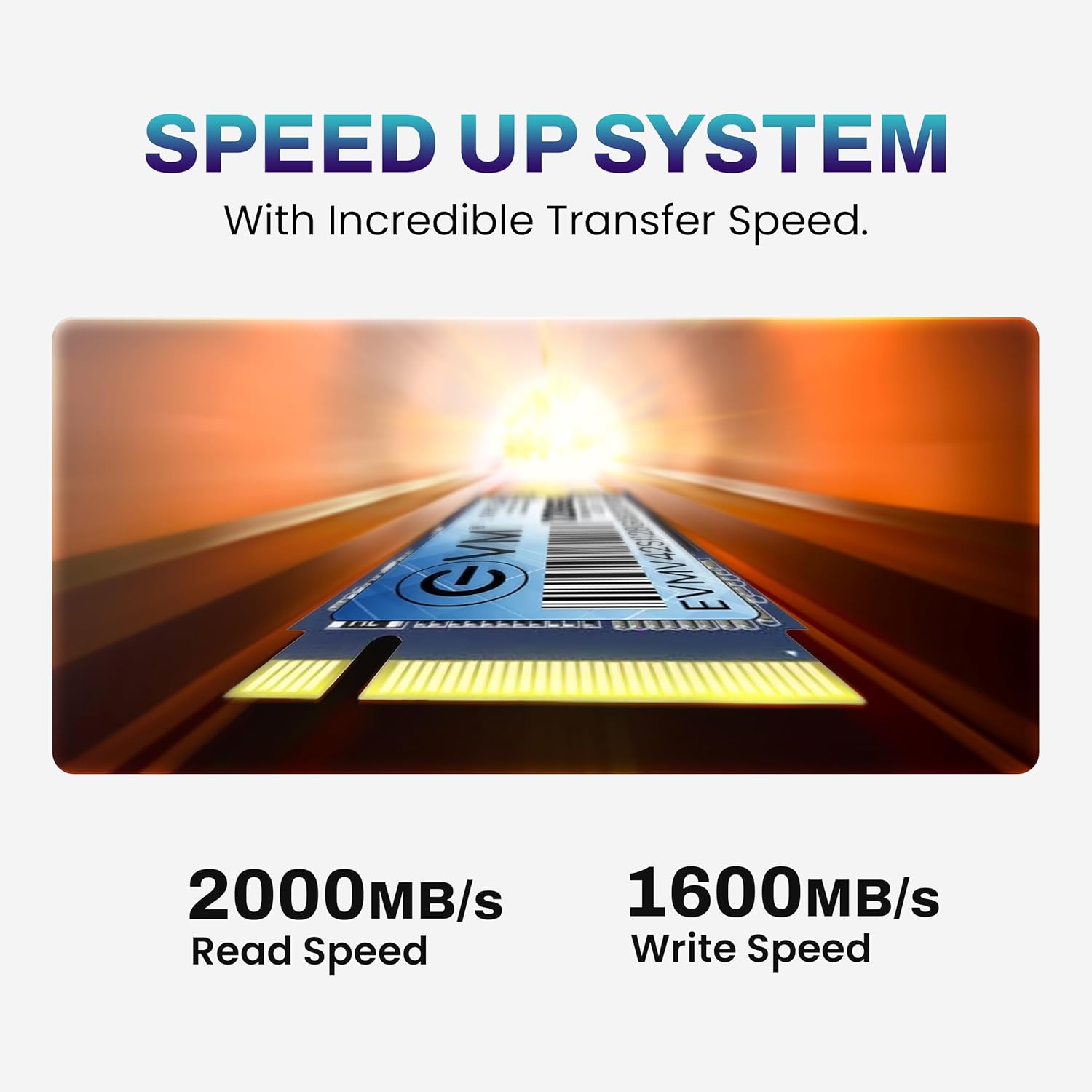 EVM 512GB M.2 (2242) NVMe InternalSSD - 2000MB/s Read - Ideal for Compact Machines - 5-Year Warranty (EVMNV42/512GB)