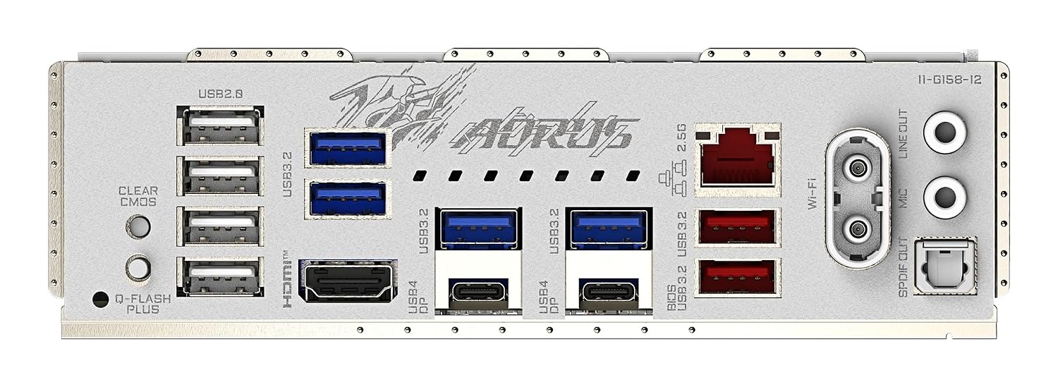 GIGABYTE X870M AORUS Elite WIFI7 ICE AMD Motherboard 4 x DIMMs, 14*+2+2 Twin Digital VRM Design, 2.5 GbE LAN, 2 x USB4 Type-C®, Wi-Fi 7