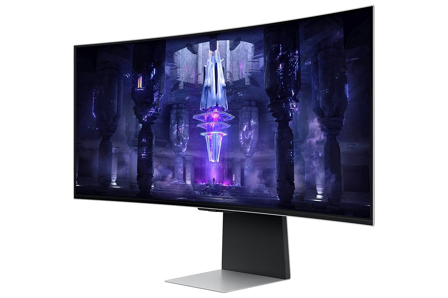 Samsung 34-inch(86.8cm) Ultra WQHD 2K Odyssey OLED G8 Gaming, 175 Hz, 0.1ms Curved Monitor, USB Type -C, Smart TV, Height Adjustable Stand, AMD FreeSync (LS34BG850SWXXL, Black)