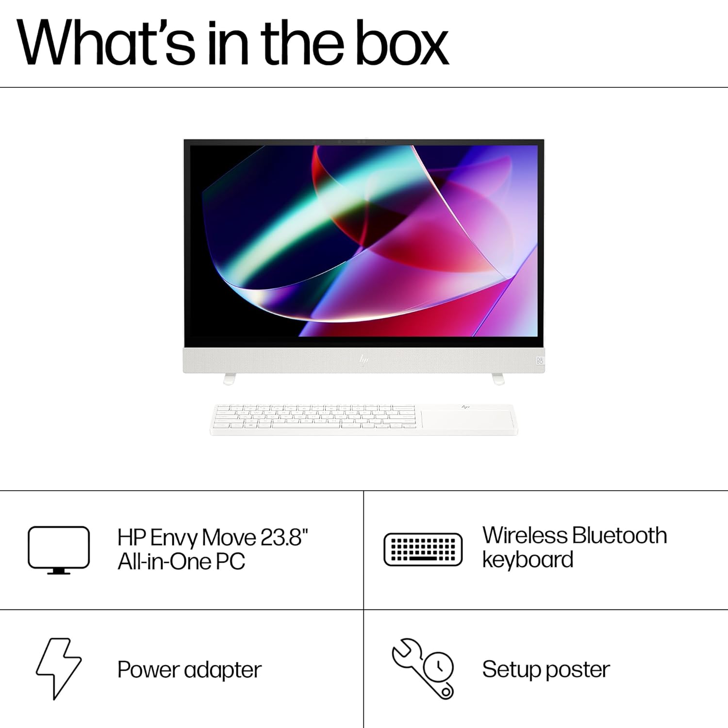 HP Envy Move All in One 24,13th Gen Intel Core i5-1335U,23.8inch(60.5cm),QHD,Three Sided Micro Edge,16GB DDR5,1TB SSD,Bluetooth Keyboard,Win 11 Home,4.1Kg,24-cs0047in - Zapnet.in