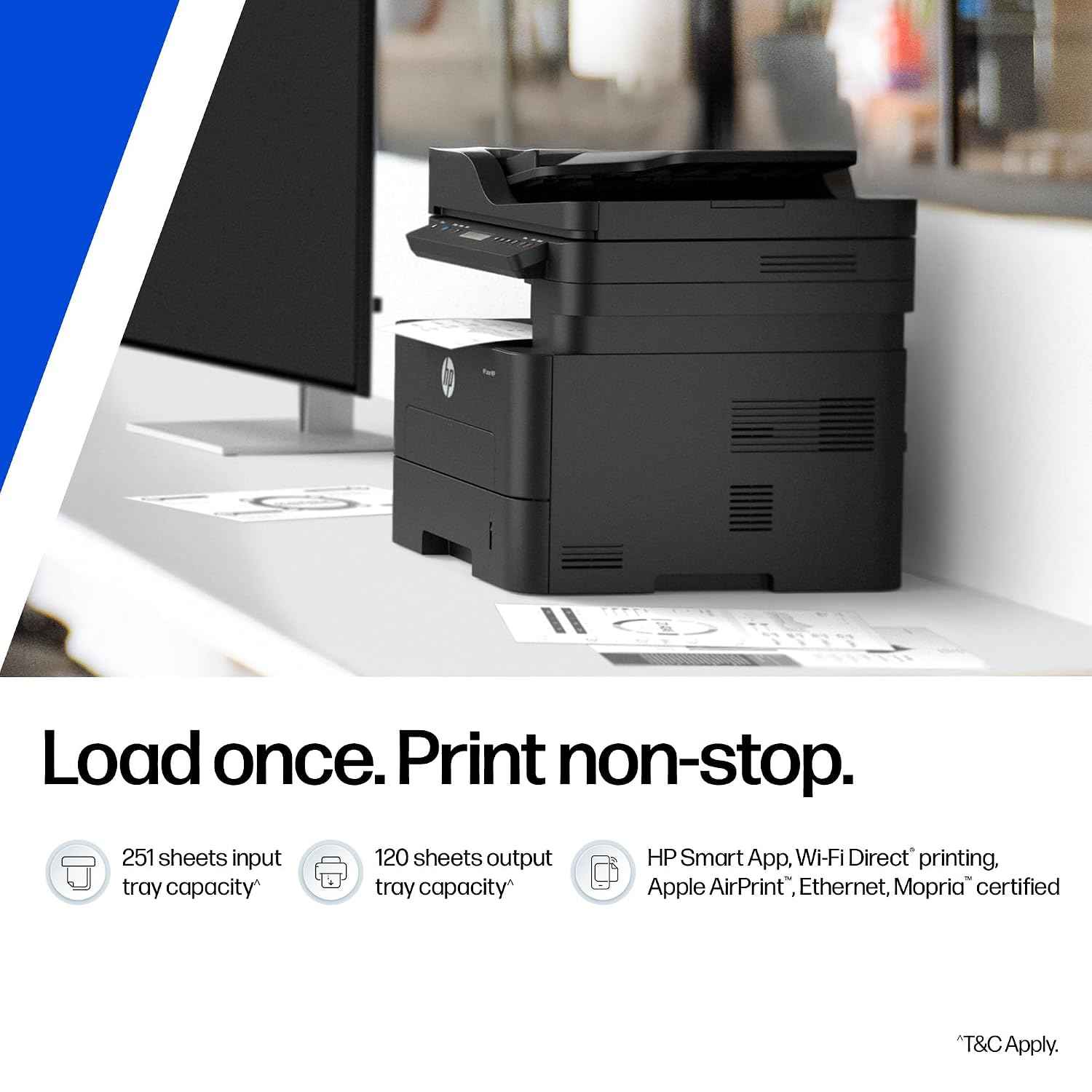 HP 323sdnw Auto Duplex WiFi Laser Printer (New Launch) with ADF, Print Scan Copy, LCD Display, 30 PPM, 256 MB Memory, Black