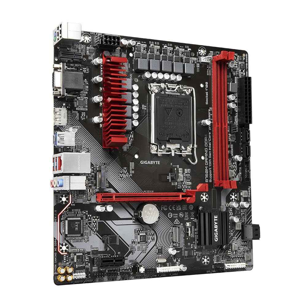 GIGABYTE B760M Gaming DDR4 Motherboard with Hybrid 6+2+1 Phases Digital VRM Solution, Dual Channel DDR4:2 DIMMs XMP Memory Module Support,Dual Channel DDR4:2 DIMMs XMP Memory Module Support,DDR4
