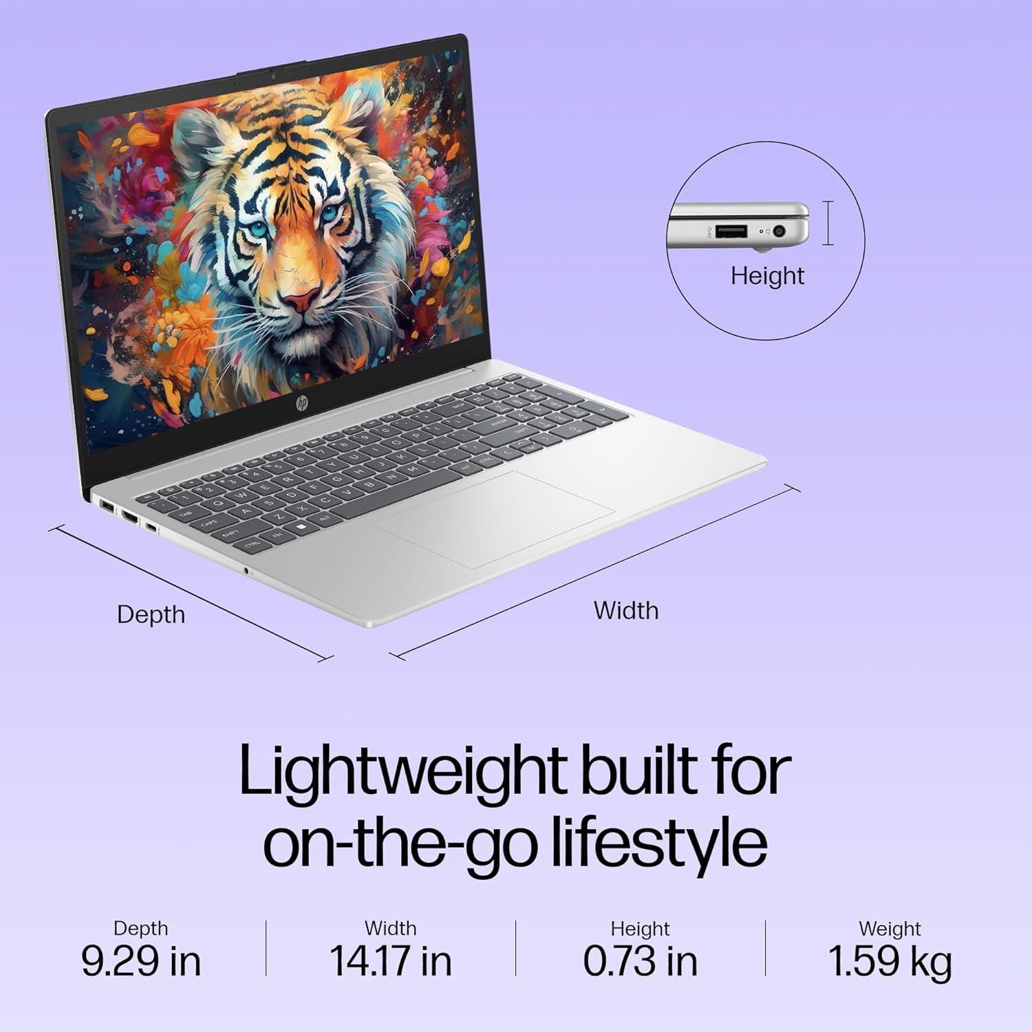 HP 15 Core i3 12th Gen (8GB RAM/512GB SSD/FHD/Windows 11/Backlit Keyboard/15.6? (39.6cm)/Silver/1.59kg) fd0063TU Laptop