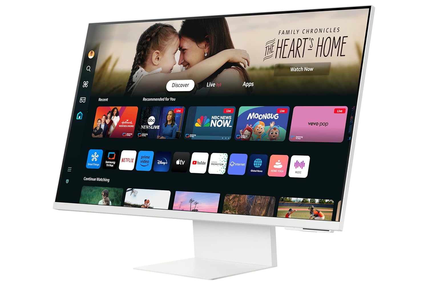 Samsung 32" (80cm) M8 4K Smart Monitor with Slim Fit Camera|UHD 3840x2160|Type-C 65W|4K AI Upscaling|OTT Apps|Office 365|Speakers|Solar Remote|Wi-Fi|Bluetooth|HAS Pivot Stand|LS32DM801UWXXL|White