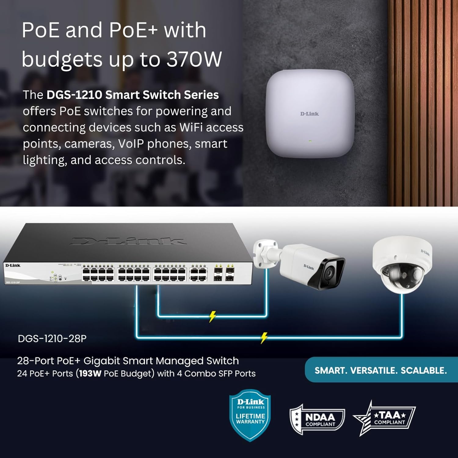 24 Port Gigabit Web Smart PoE