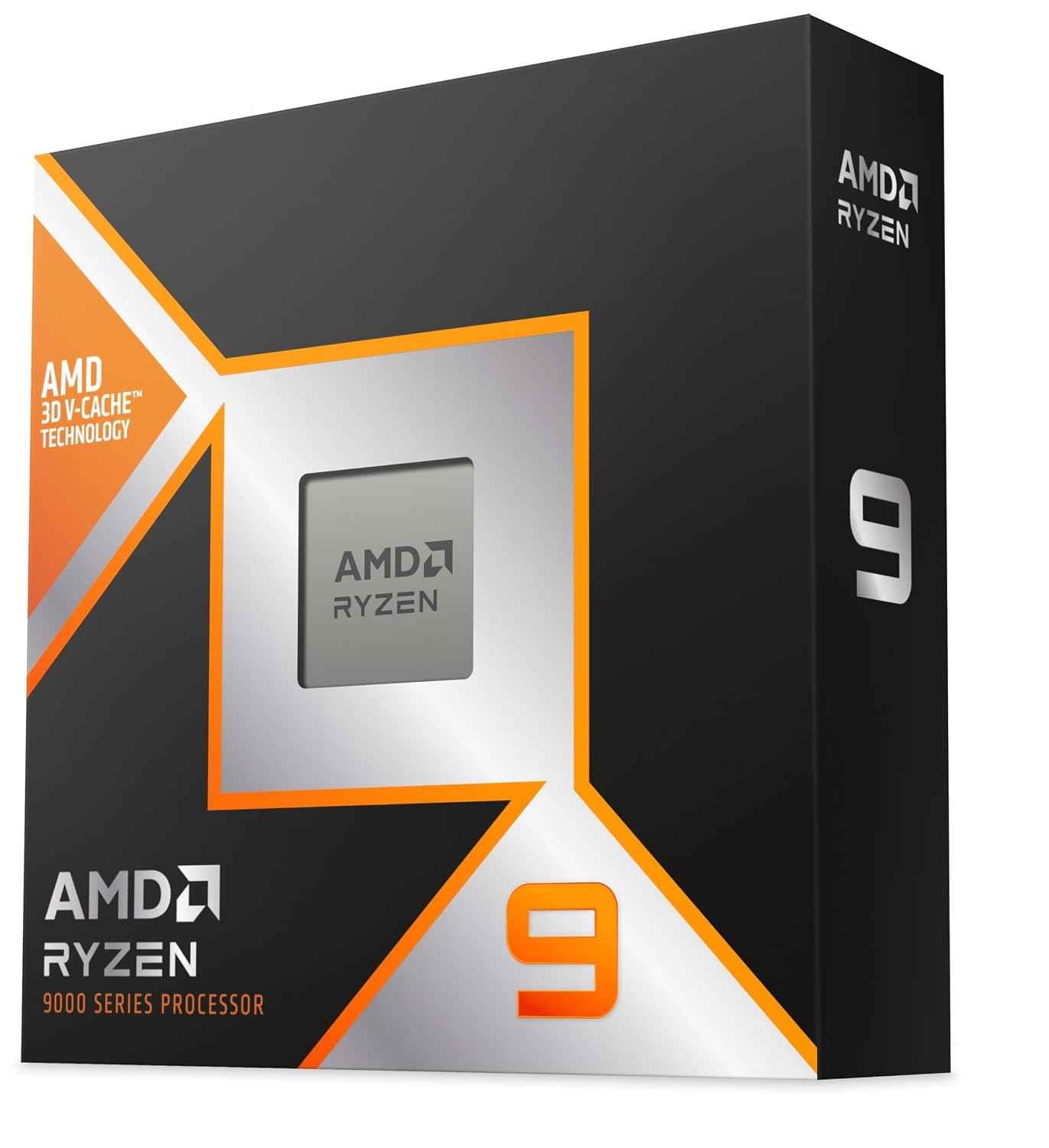 AMD Ryzen 9 9900X3D Desktop Processor with Integrated Radeon Graphics, 12 cores 24 Threads 128MB Cache Base Clock 4.4 GHz Up to 5.5GHz AM5 Socket System Memory DDR5 Up to 5600 MT/s - 100-100001368WOF