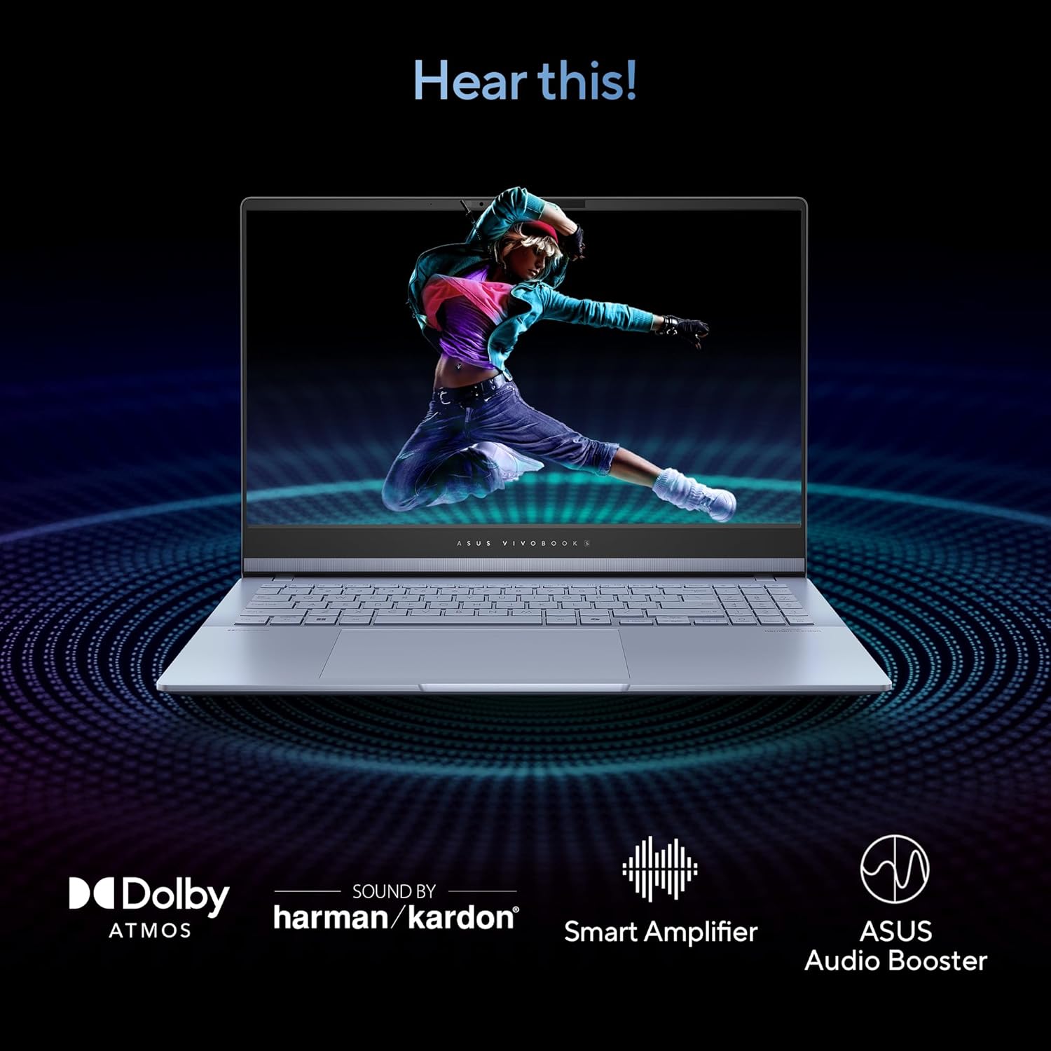 ASUS Vivobook S 16 OLED (2024), Intel Core Ultra 7 155H, Built-in AI, 16" 3.2K (40.64cm), 3200 x 2000 120Hz, (16GB/1TB SSD/Win 11/Intel Arc Graphics/MS Office 2021/Mist Blue/1.50Kg), S5606MA-MX751WS