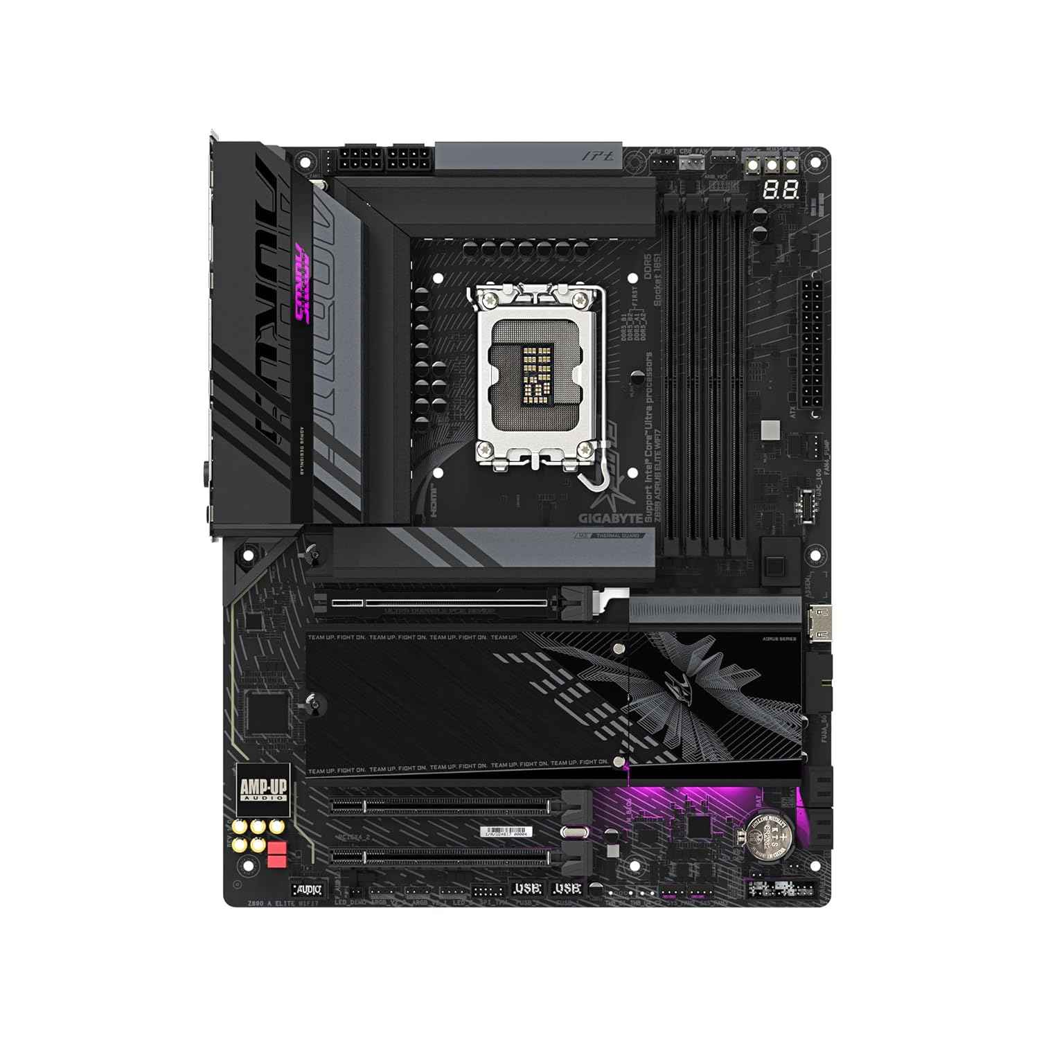 GIGABYTE Z890 AORUS Elite WIFI7 Ultra Core (Series 2) LGA 1851, ATX, DDR5, 4X M.2, PCIe 5.0, Thunderbolt 4, WIFI7, 2.5GbE LAN, EZ-Latch