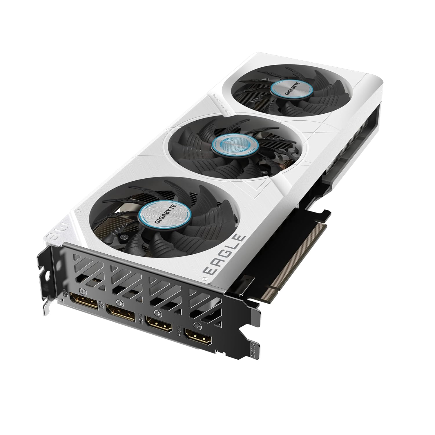 Gigabyte GeForce RTX 4060 Ti EAGLE OC ICE 8G Graphics Card - 8GB GDDR6, 128bit, PCI-E 4.0, 2550MHz Core Clock, 2 x DisplayPort 1.4a, 2 x HDMI 2.1a, NVIDIA DLSS 3, GV-N406TEAGLEOC ICE-8GD