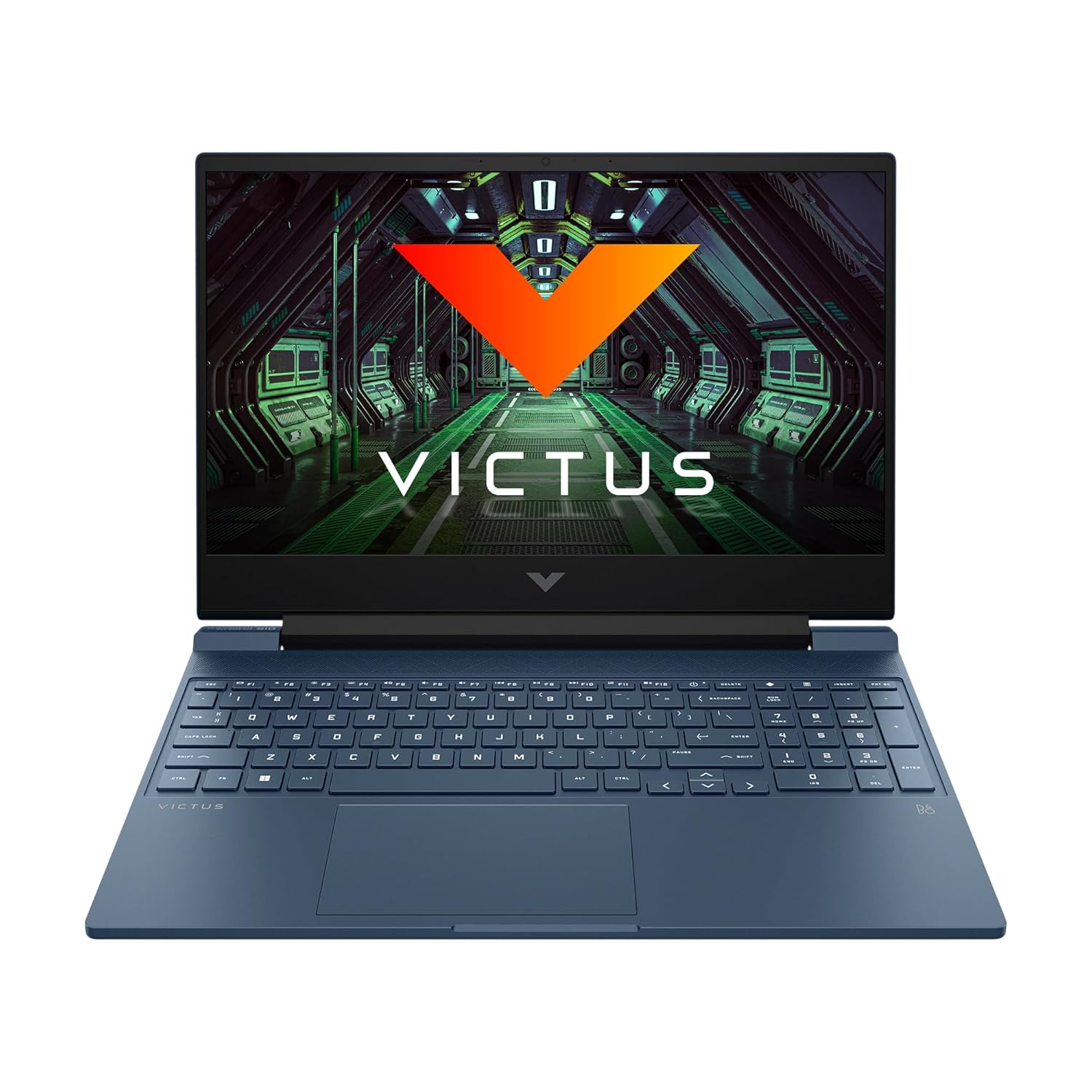 HP Victus, AMD Ryzen 5 5600H, AMD Radeon RX 6500 Graphics, 8GB DDR4, 512GB SSD, IPS, 15.6-inch(39.6cm) FHD Gaming Laptop, Enhanced Cooling (Win 11, Office 21, Blue, 2.37kg) fb0147AX/fb0184AX