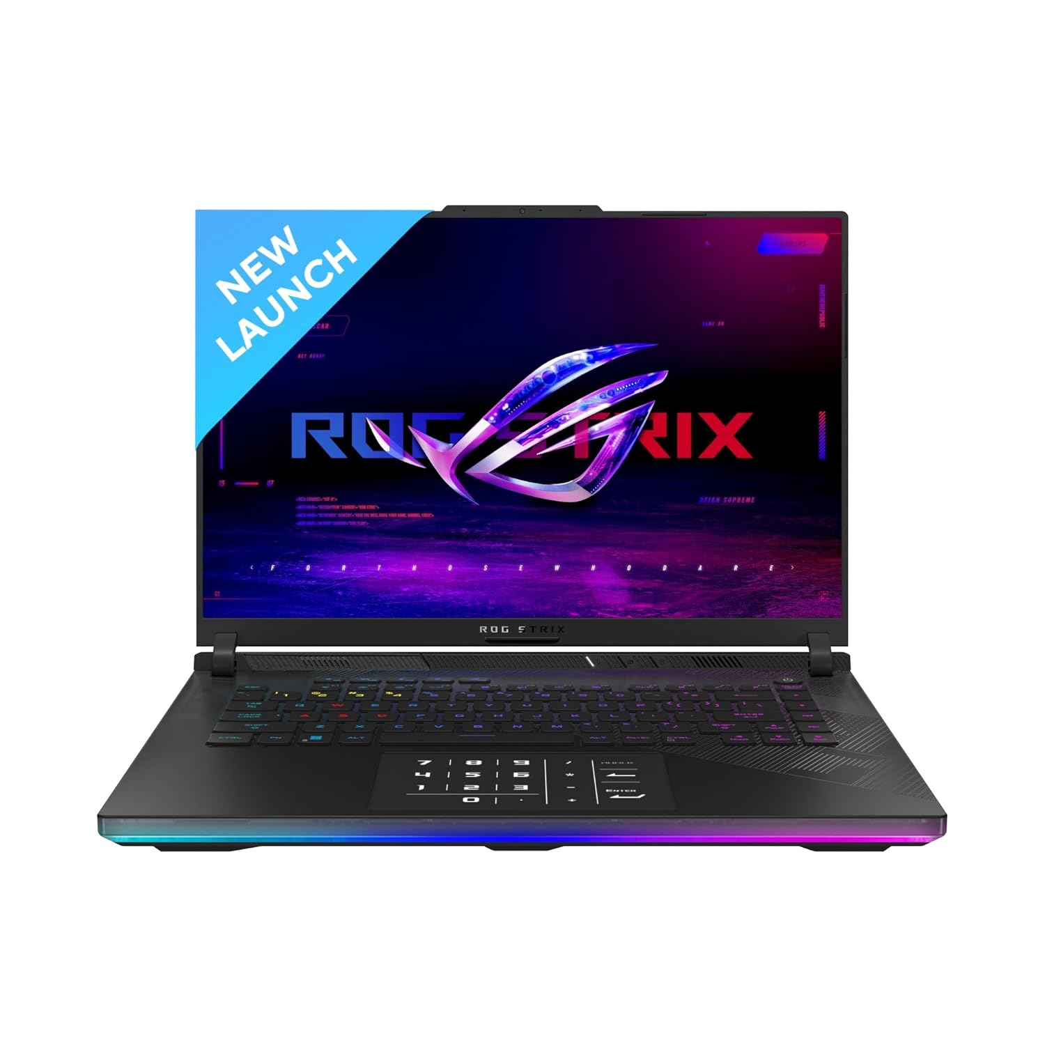 ASUS ROG Strix Scar 16 (2024), Intel Core™ i9 14900HX 14th Gen, 16"(40.64cm) 2.5K QHD+240Hz, Gaming Laptop (32GB DDR5/2TB SSD/16GB RTX 4090/Win11/Per-Key RGB/90WHr/Black/2.65Kg),G634JYR-RA001WS