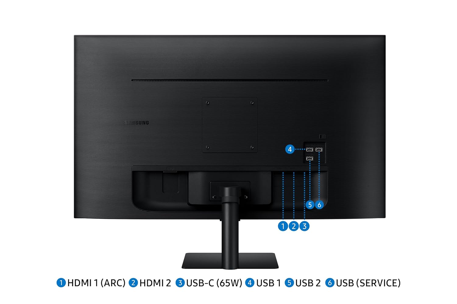 Samsung 32" (80cm) M7 4K Smart Monitor with Smart TV Experience|UHD 3840 x 2160|Type C-65W|OTT Apps|IoT Hub|Office 365|Workout Tracker|Speakers|Solar Remote|Wi-Fi|Bluetooth|LS32DM700UWXXL|Black