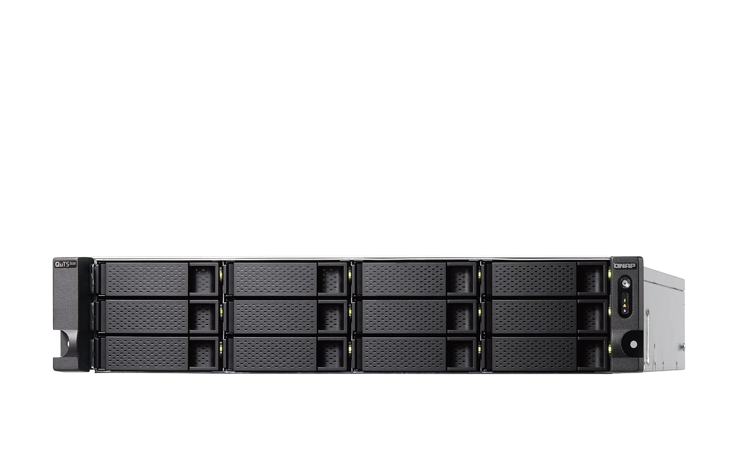 QNAP TS-h1886XU-RP-R2-D1622-32G-US 18 Bay rackmount NAS with Intel® Xeon® Processor, 32GB DDR4 ECC RAM, 10GbE-Ready and ZFS Storage for virtualization and Data-Intensive Enterprise Applications