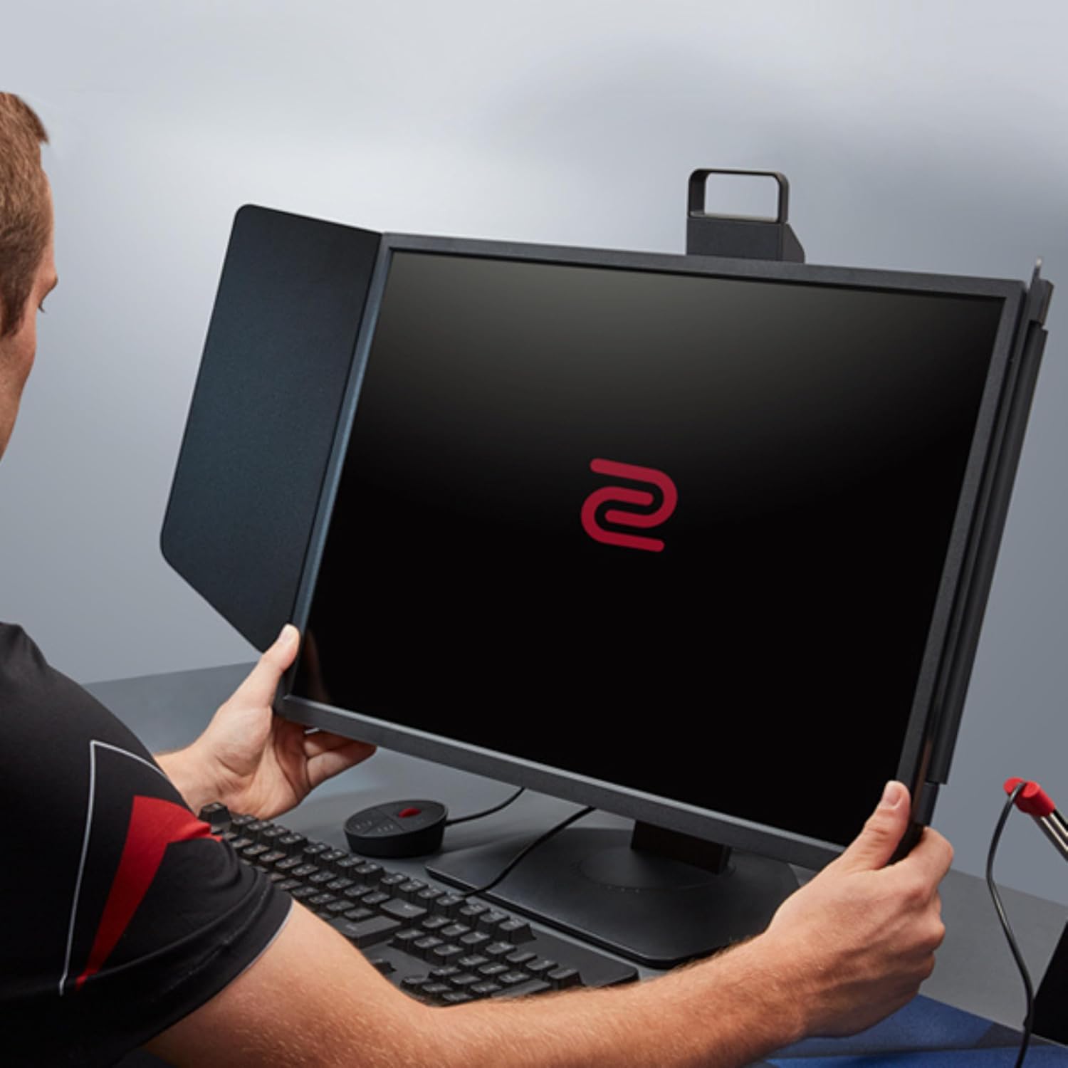 BenQ Zowie XL2566K 24.5"(62.3 cm) LCD 1920 x 1080 Pixels TN 360Hz Gaming Monitor |Motion Clarity with DyAc+TM |1080P |XL Setting to ShareTM |Color Modes |S Switch |Shield |Smaller Base |Black