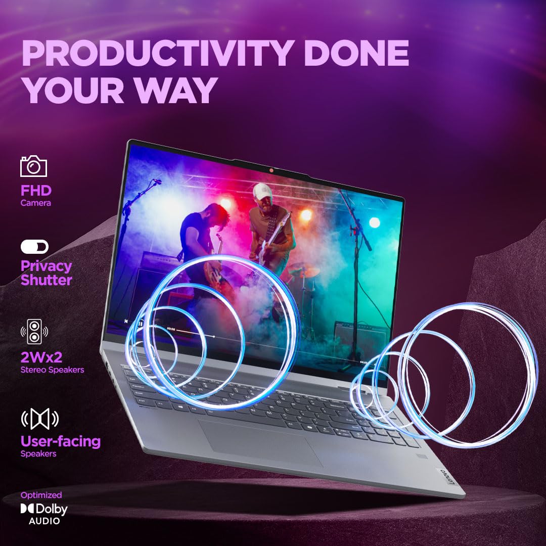 Lenovo Ideapad 5 2-in-1 AMD Ryzen 7 8845HS 14" (35.5cm) WUXGA IPS 300Nits Convertible Laptop (16GB/512GB SSD/Win 11/Office Home 2024/Backlit KB/FPR/FHD Camera/Grey/1.6kg), 83DR003BIN