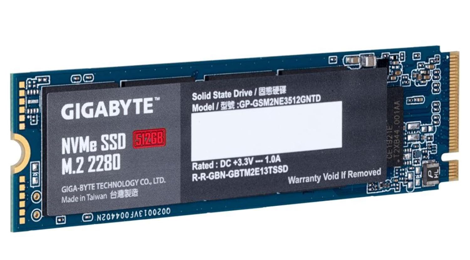 GIGABYTE NVMe SSD 512GB