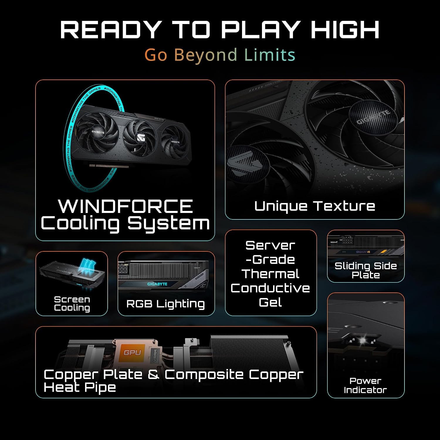 GIGABYTE Radeon RX 9060 XT Gaming OC 8G Graphics Card, PCIe 5.0, 8GB GDDR6, GV-R9060XTGAMING OC-8GD Video Card