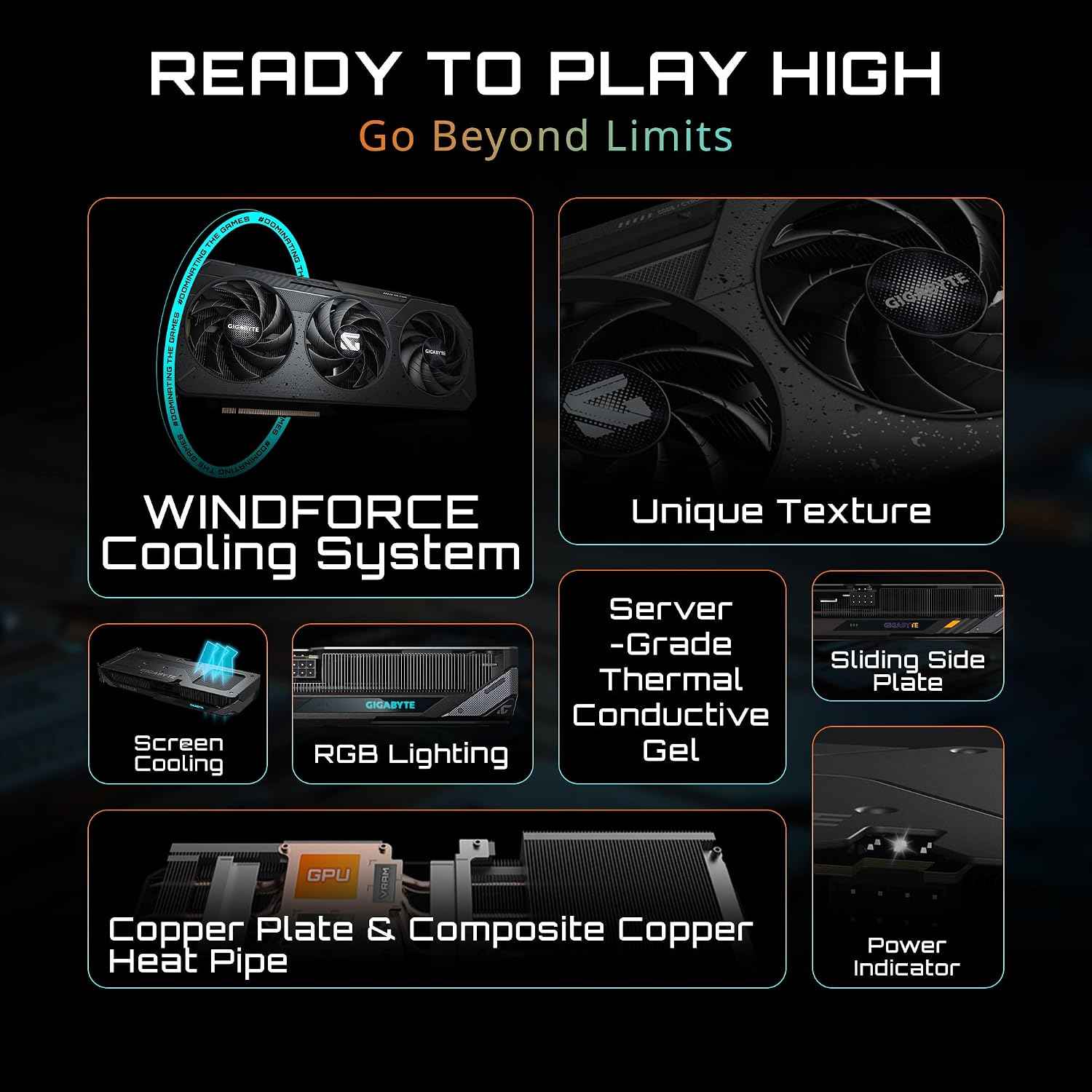 GIGABYTE Radeon RX 9060 XT Gaming OC 8G Graphics Card, PCIe 5.0, 8GB GDDR6, GV-R9060XTGAMING OC-8GD Video Card