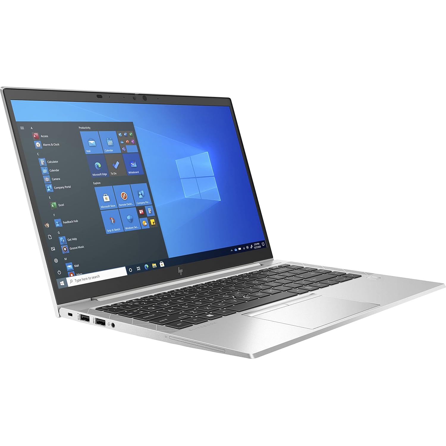 HP EliteBook 840 G8 14" Notebook - Full HD - 1920 x 1080 - Intel Core i5 11th Gen i5-1145G7 Quad-core (4 Core) 2.60 GHz - 16 GB Total RAM - 256 GB SSD - Silver