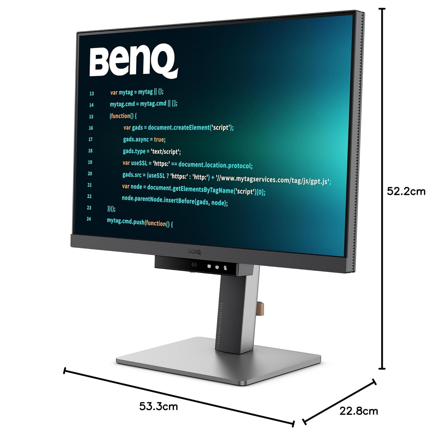 BenQ Rd240Q 24" Wqxga Programming LED Monitor|90W USB Type-C| Advanced Coding Modes| Coding Hotkey| Ergonomic Design| 16:10 Special Ratio| Circadian Mode| Eye-Care Technology| Eco-Friendly Design