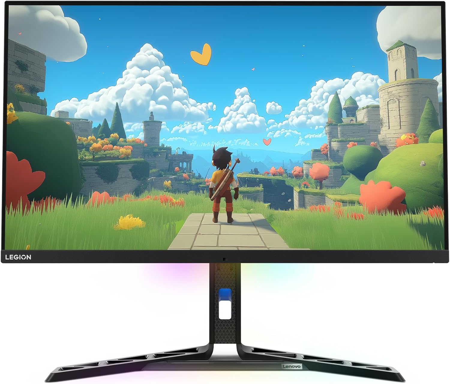 Lenovo Legion Y32p-30 Monitor - Gaming Monitor - 31.5" UHD IPS Display - 144Hz - DisplayHDR™ 400 - AMD FreeSync™ Premium - 0.2ms MPRT - Raven Black - NearEdgeless Design