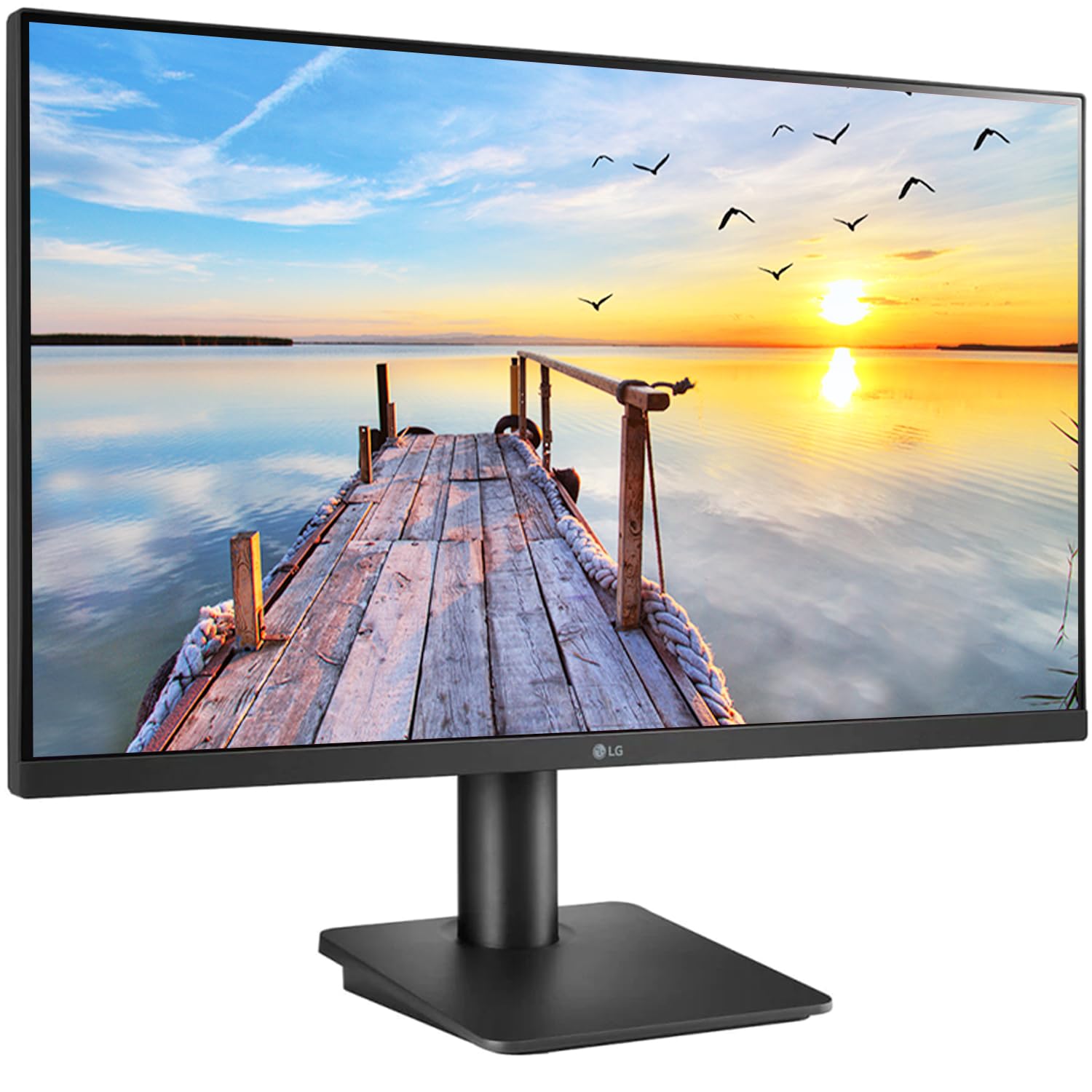 LG 27MP450 27 inch (68.6 cm) IPS FHD (1920x1080 Pixels), HDR 10, Height Adjust, Display Port, HDMI, AMD FreeSync, 75 Hz Refresh Rate - Zapnet.in