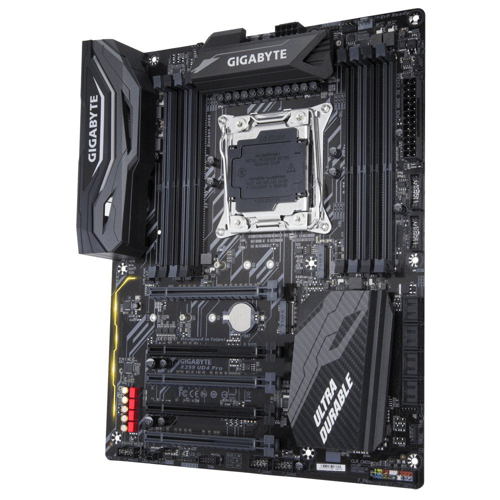 GIGABYTE X299 UD4 Pro Ultra Durable Motherboard with RGB Fusion, Digital LED Strip Support, Dual M.2, 120dB SNR ALC1220.