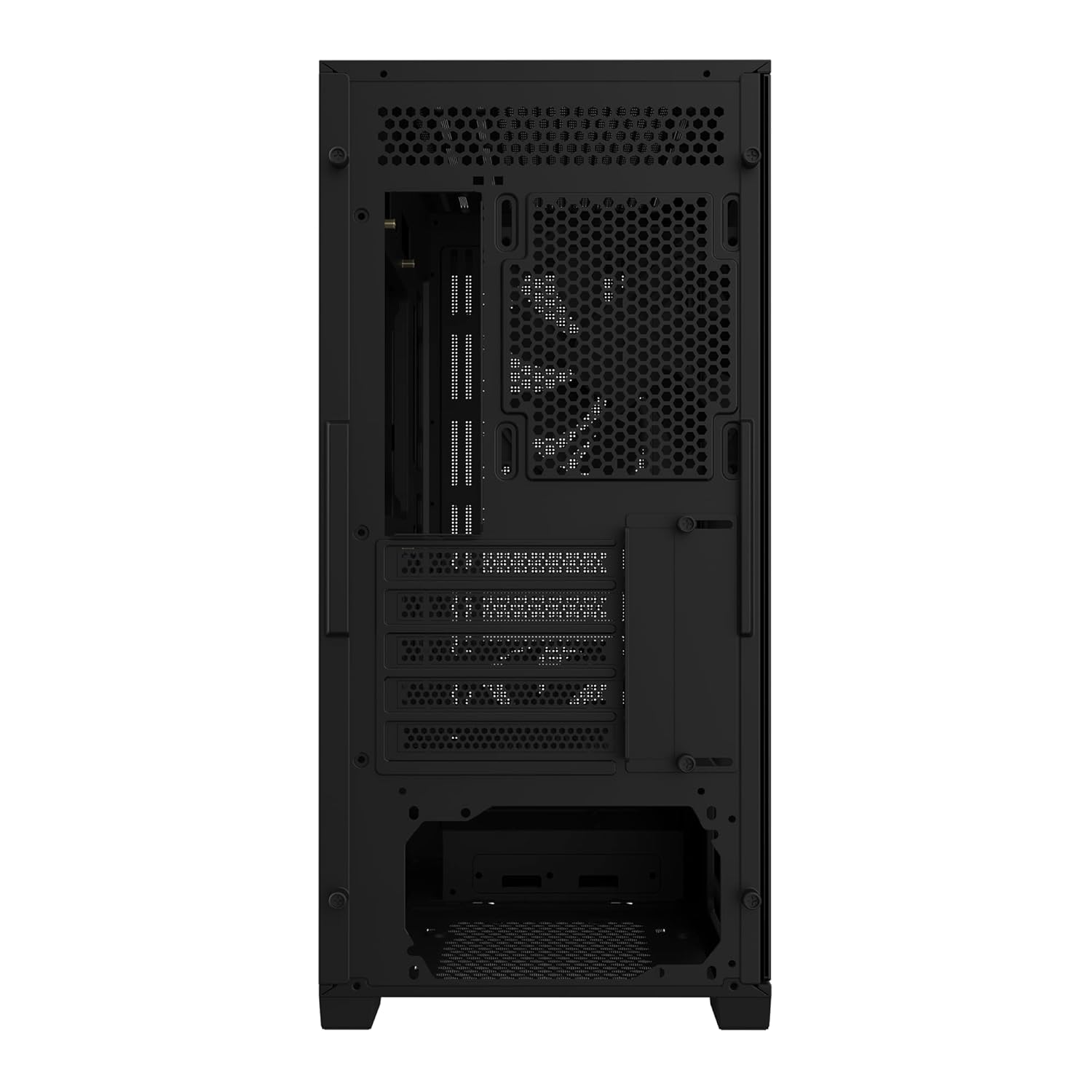 GIGABYTE C102 ग्लास - ब्लैक मिड टॉवर पीसी गेमिंग केस, टेम्पर्ड ग्लास, PSU कफन, 2X 120mm प्रशंसक (GB-C102G)