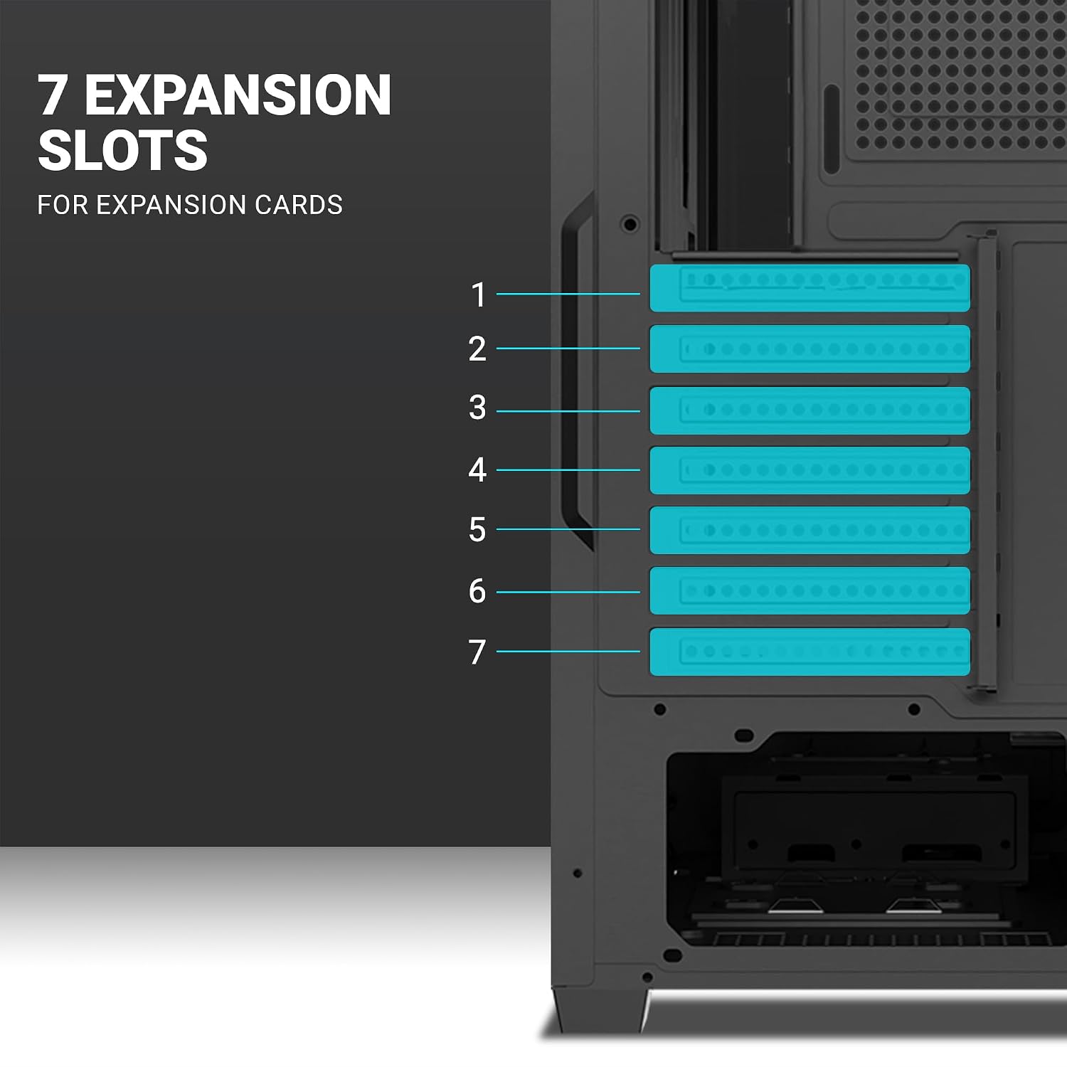 Ant Esports Crystal X6 Lite Mid-Tower Computer Case/Gaming Cabinet - Black | Support E-ATX, ATX, Micro-ATX, Mini-ITX | Pre-Installed 6 ARGB Fans