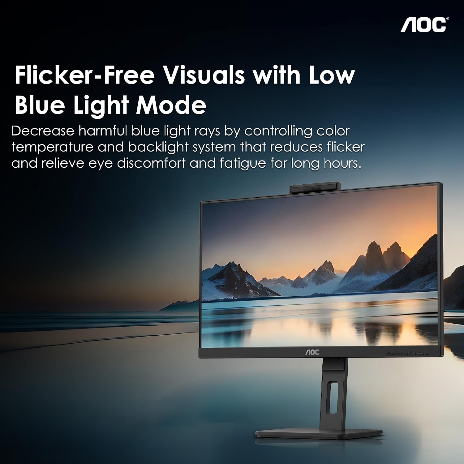 AOC Q27P3CW 27 inch LCD Monitor (2560x1440), QHD 3-Sided Display, Adaptive Sync, HDMI, USB-C & DisplayPort Connectivity, 4ms Response time, 75Hz Refresh Rate, Adjustable-Height & Flicker Free (Black)