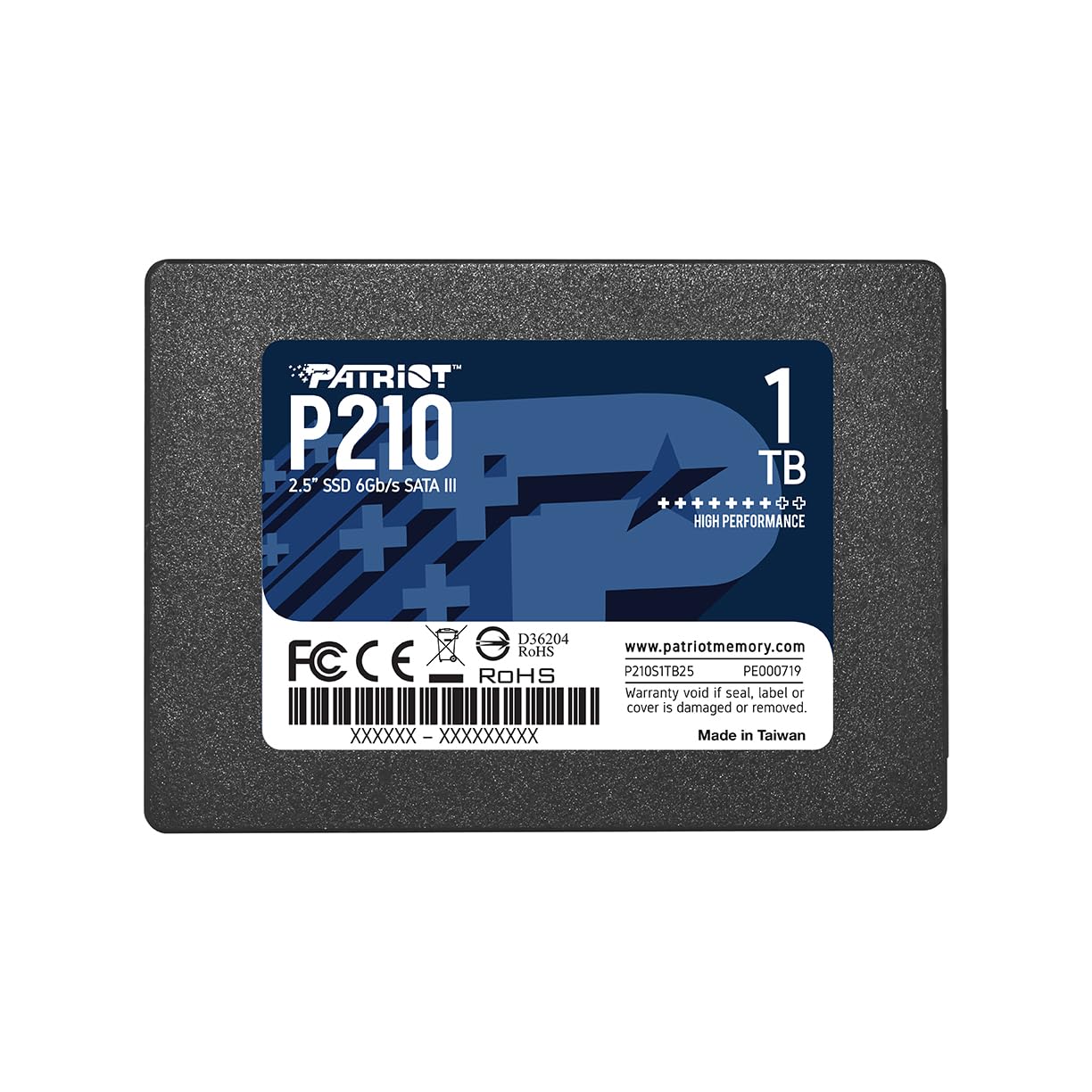Patriot Memory P210 SATA 3 256GB SSD 2.5 Inch Internal Solid State Drive P210S256G25