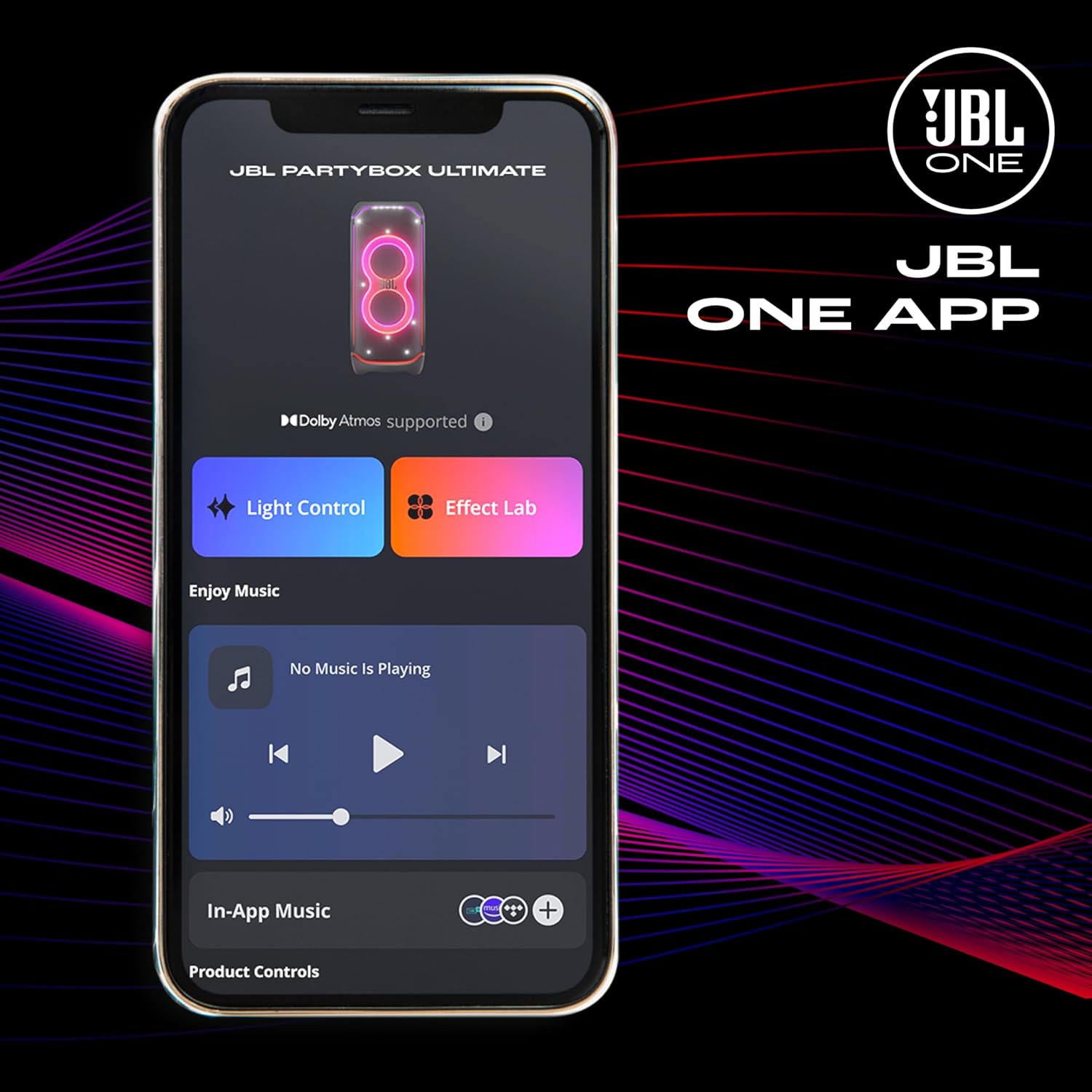 JBL Partybox Ultimate, Dynamic Lightshow, Party Pad, Wi-Fi & Bluetooth Connectivity, Dual Mic with Guitar Inputs, Pro Sound, Ipx4 Splashproof, Self Tuning, One App (Black) - Multimedia - Zapnet.in