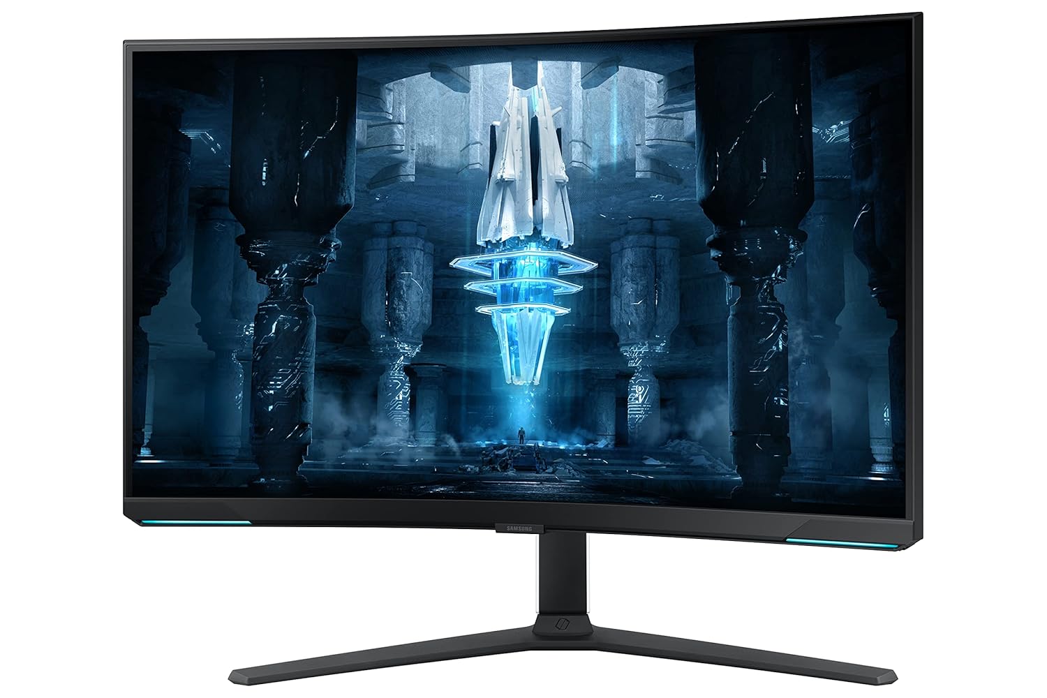 Samsung 32-Inch(80cm) 4K UHD Odyssey Neo G8 Gaming, 240 Hz, 1ms Curved Monitor, 3840 x 2160 Pixels, Mini-LED, Height Adjustable Stand, Matte Display, HDR2000 (LS32BG850NWXXL, Black)