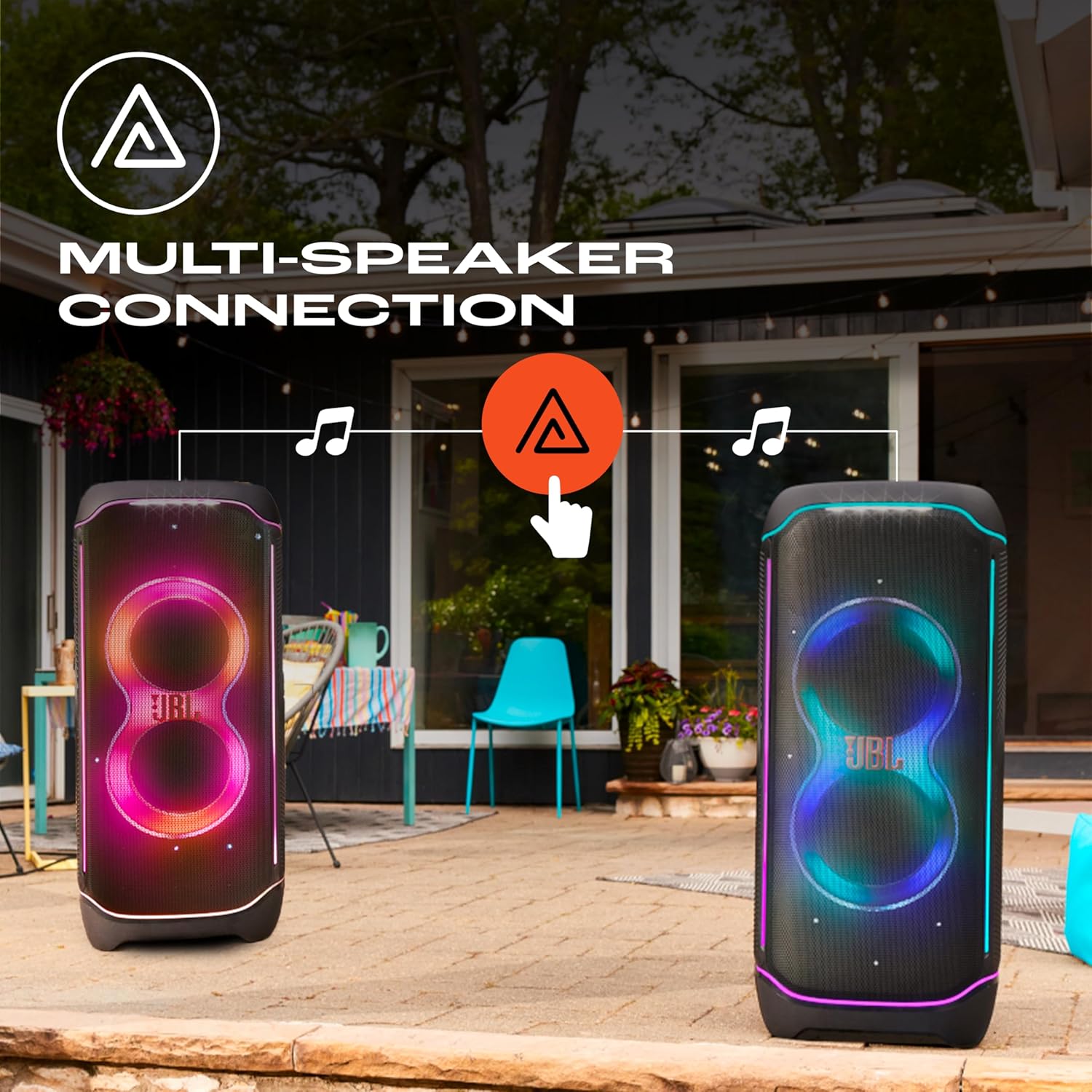JBL Partybox Ultimate, Dynamic Lightshow, Party Pad, Wi-Fi & Bluetooth Connectivity, Dual Mic with Guitar Inputs, Pro Sound, Ipx4 Splashproof, Self Tuning, One App (Black) - Multimedia - Zapnet.in
