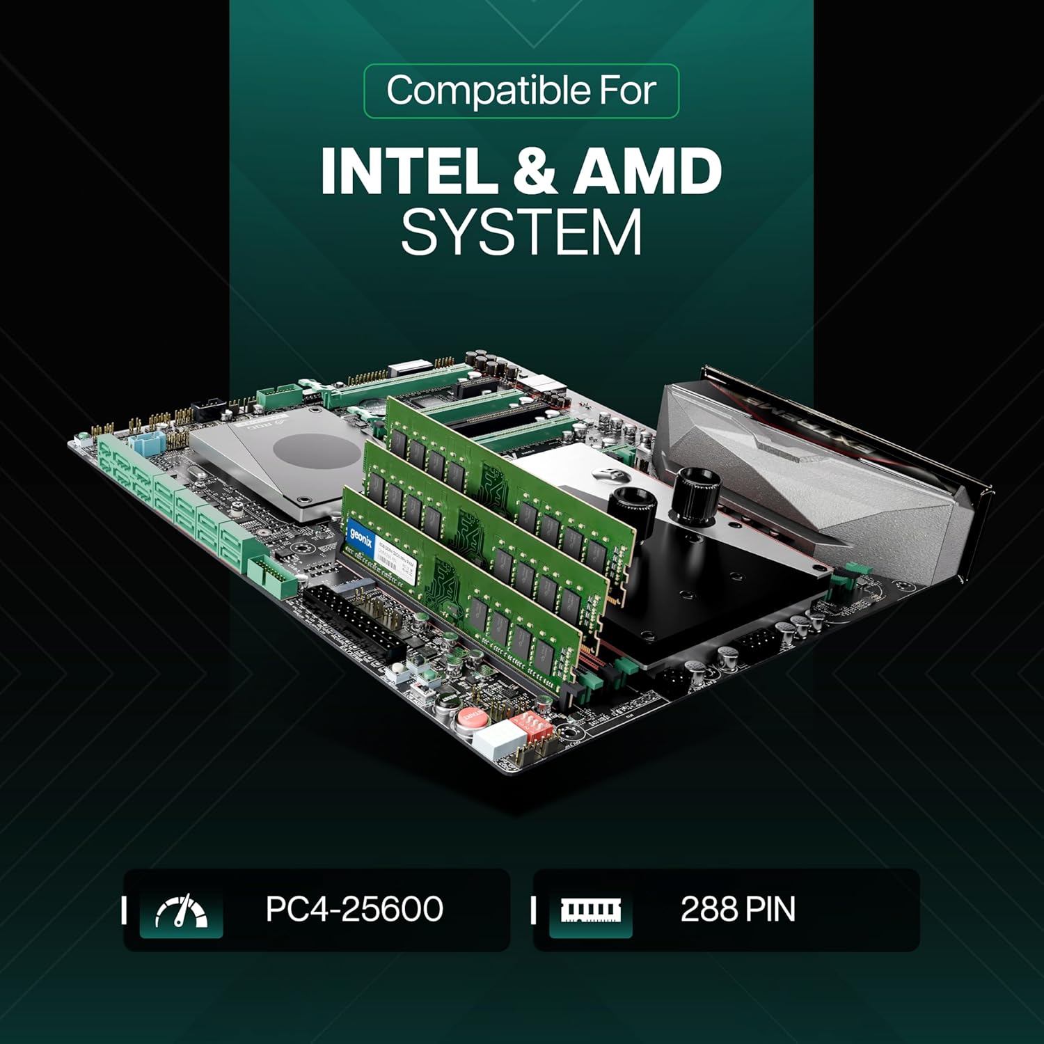 Geonix 8GB DDR4 Desktop RAM 3200 Mhz, 5 Years Warranty