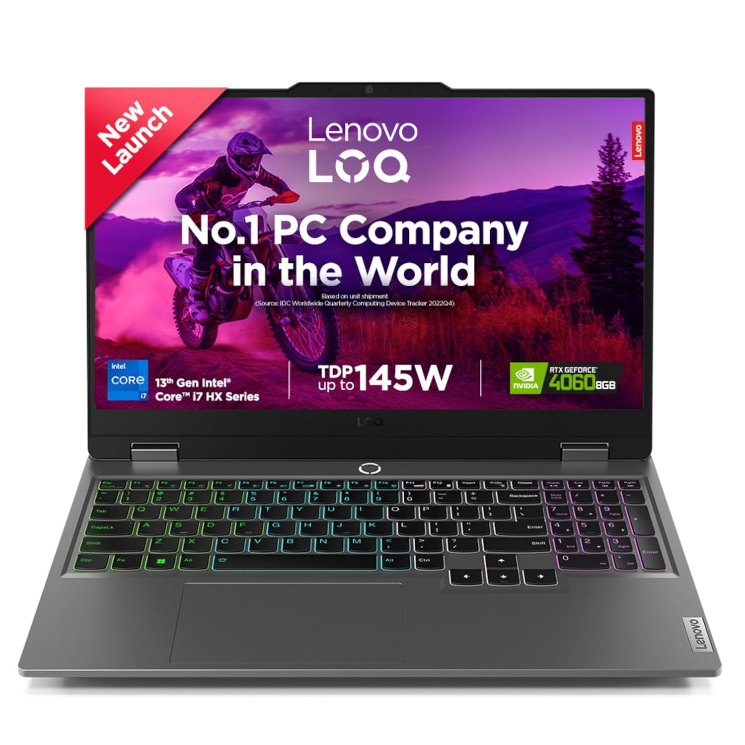 Lenovo LOQ 2024 13th Gen Core i7-13650HX |NVIDIA RTX 4060 8GB (24GB RAM/512GB SSD/144Hz Refresh Rate/15.6" (39.6cm)/Windows 11/MS Office 2021/3 Mon Game Pass/Grey/2.4Kg),83DV00MLIN AI Gaming Laptop
