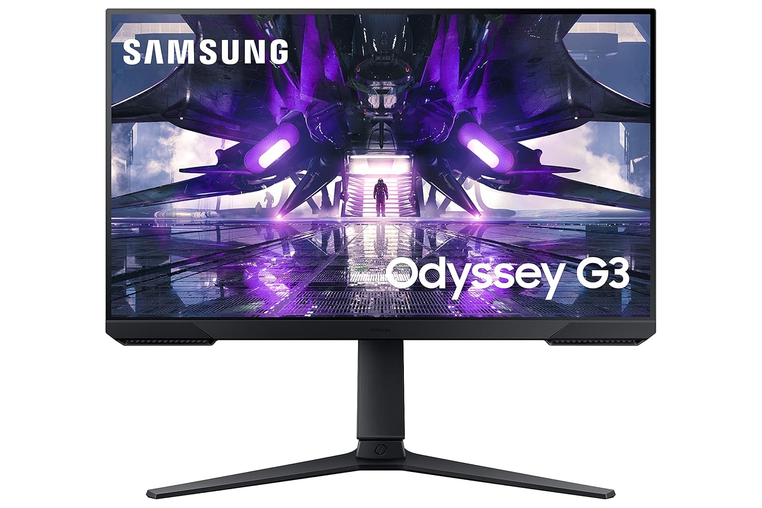Samsung 24-Inch(60cm) FHD Odyssey G3 Gaming, 165 Hz, 1Ms Flat LED Monitor, 1920 X 1080 Pixels, Height Adjustable Stand, Bezel Less, Eye-Saver, AMD Freesync Premium (LS24AG322NWXXL, Black)