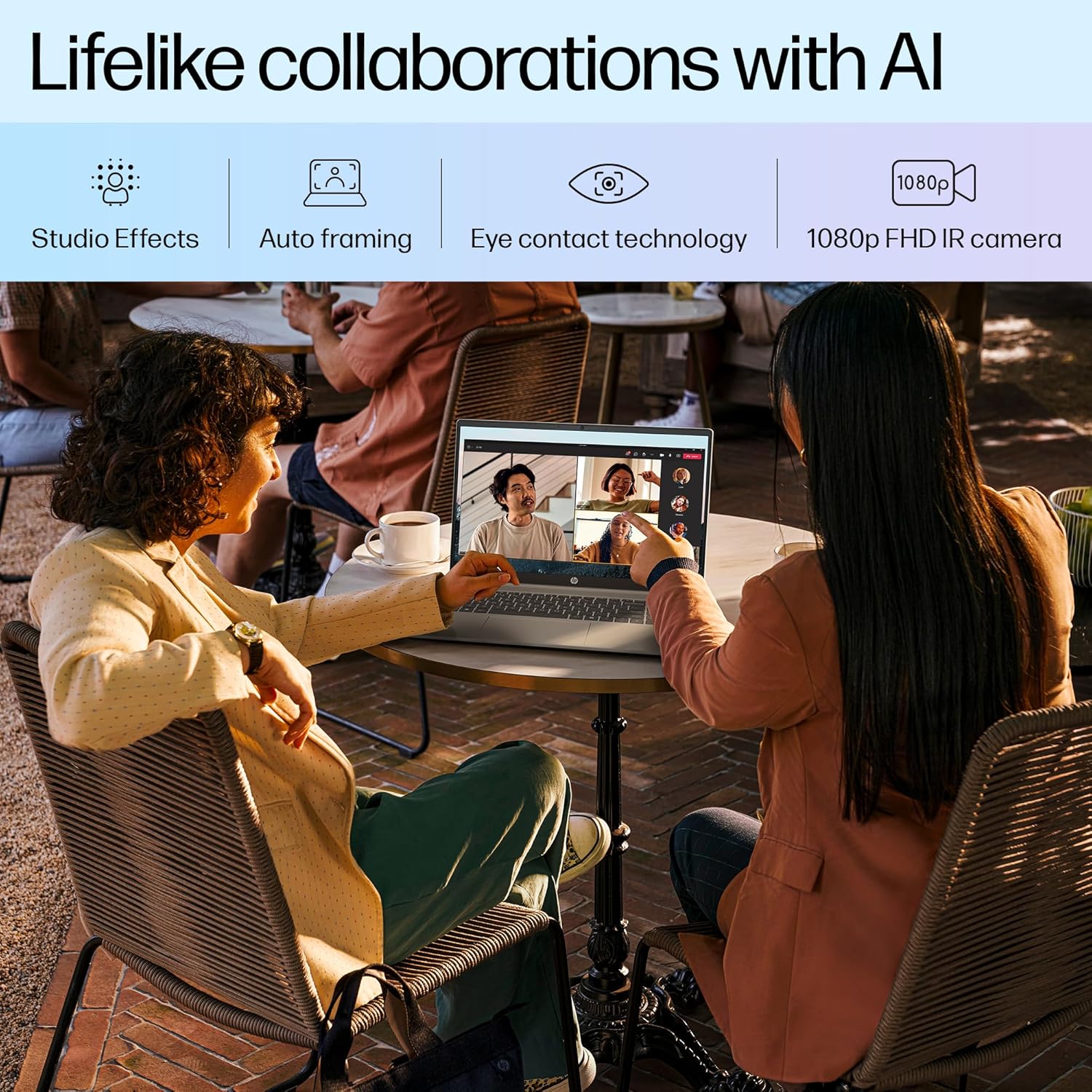 HP Pavilion AI Laptop, Intel Core Ultra 5 125U, 10-12 TOPS, 16GB DDR5, 512GB SSD, IPS, Anti-glare, 2K, WUXGA, 16inch (40cm), Intel graphics, 1080p FHD camera (Win11, Office21, Silver, 1.77kg) af0015TU