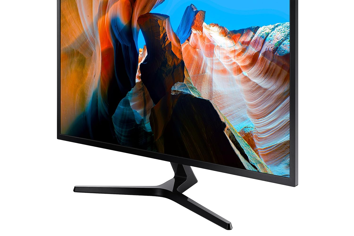 Samsung 32-inch(80.1cm) 4K UHD, Flat Monitor, 1 Billion Colors, PBP, Slim Bezels, AMD FreeSync (LU32J590UQWXXL, Dark Blue Gray)
