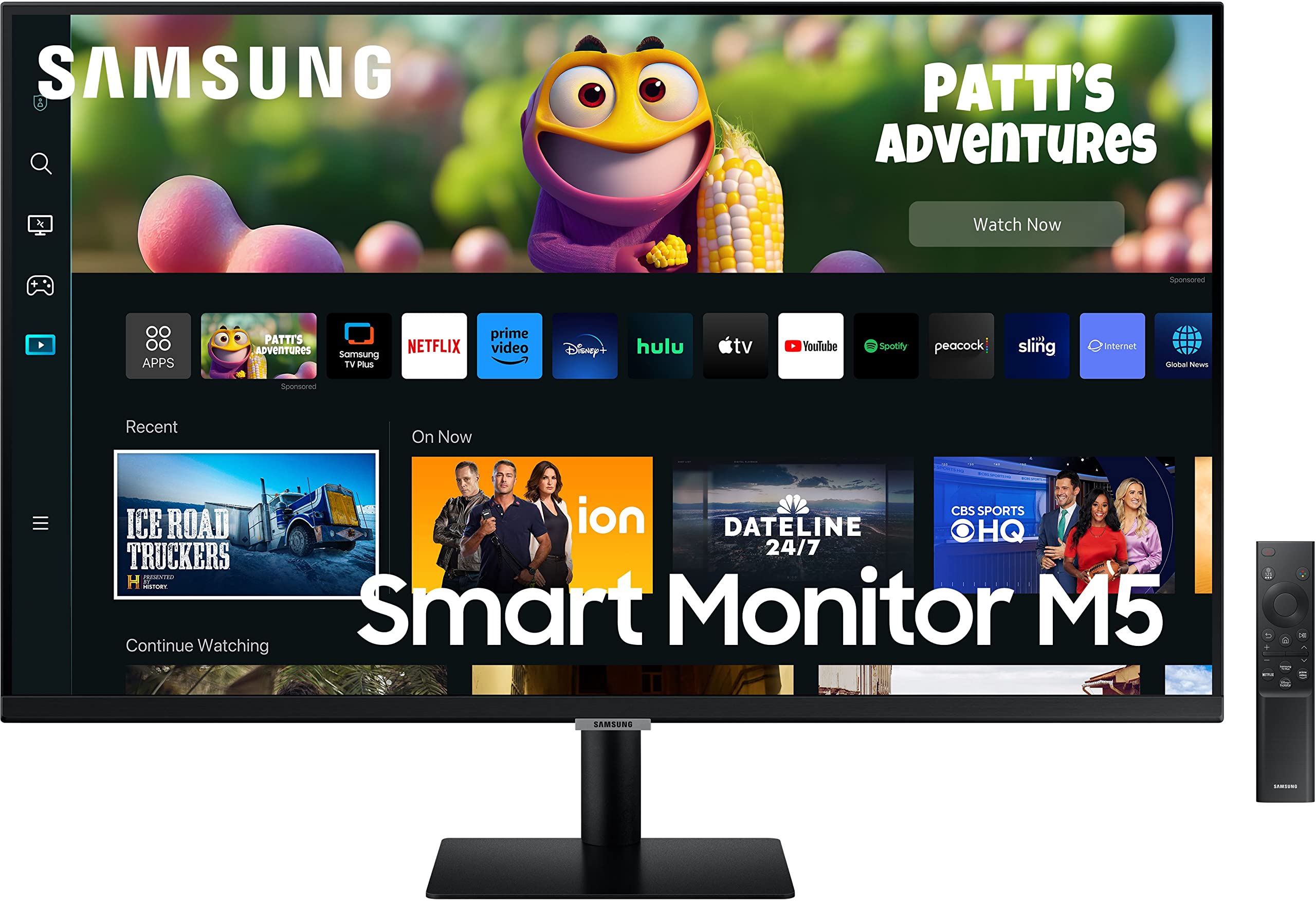 Samsung 32-inch(80cm) M8 4K UHD Smart Monitor, Mouse & Keyboard Control, HAS, Pivot, Type-C, Smart TV apps, Office 365, Dex, Apple Airplay, BT, IOT, Speakers, Remote (LS32CM80PUWXXL, Pink)