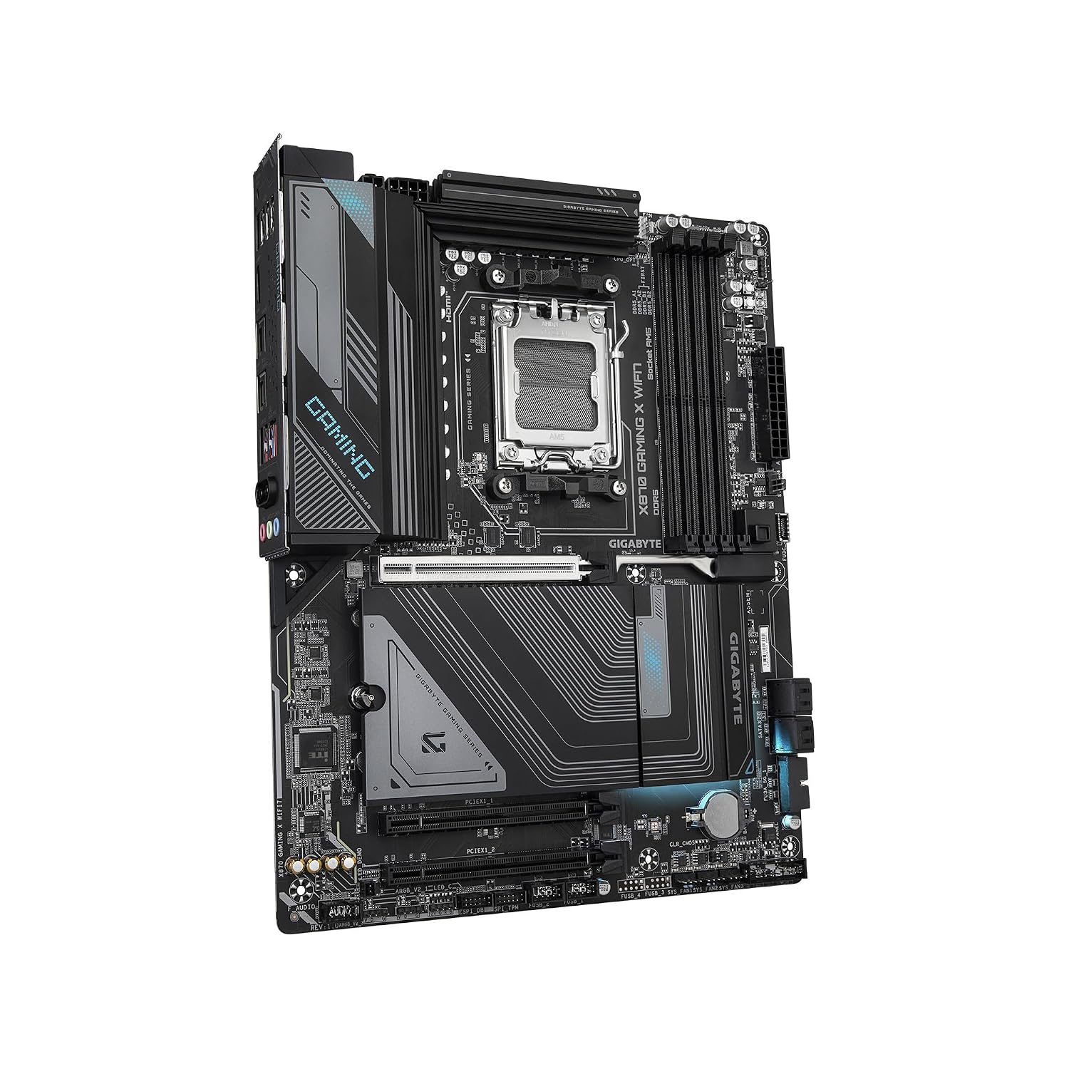 GIGABYTE X870 Gaming X WIFI7 AMD AM5 LGA 1718 Motherboard, ATX, DDR5, 3X M.2, PCIe 5.0, USB4, WIFI7, 2.5GbE LAN, EZ-Latch, 3-Year Warranty