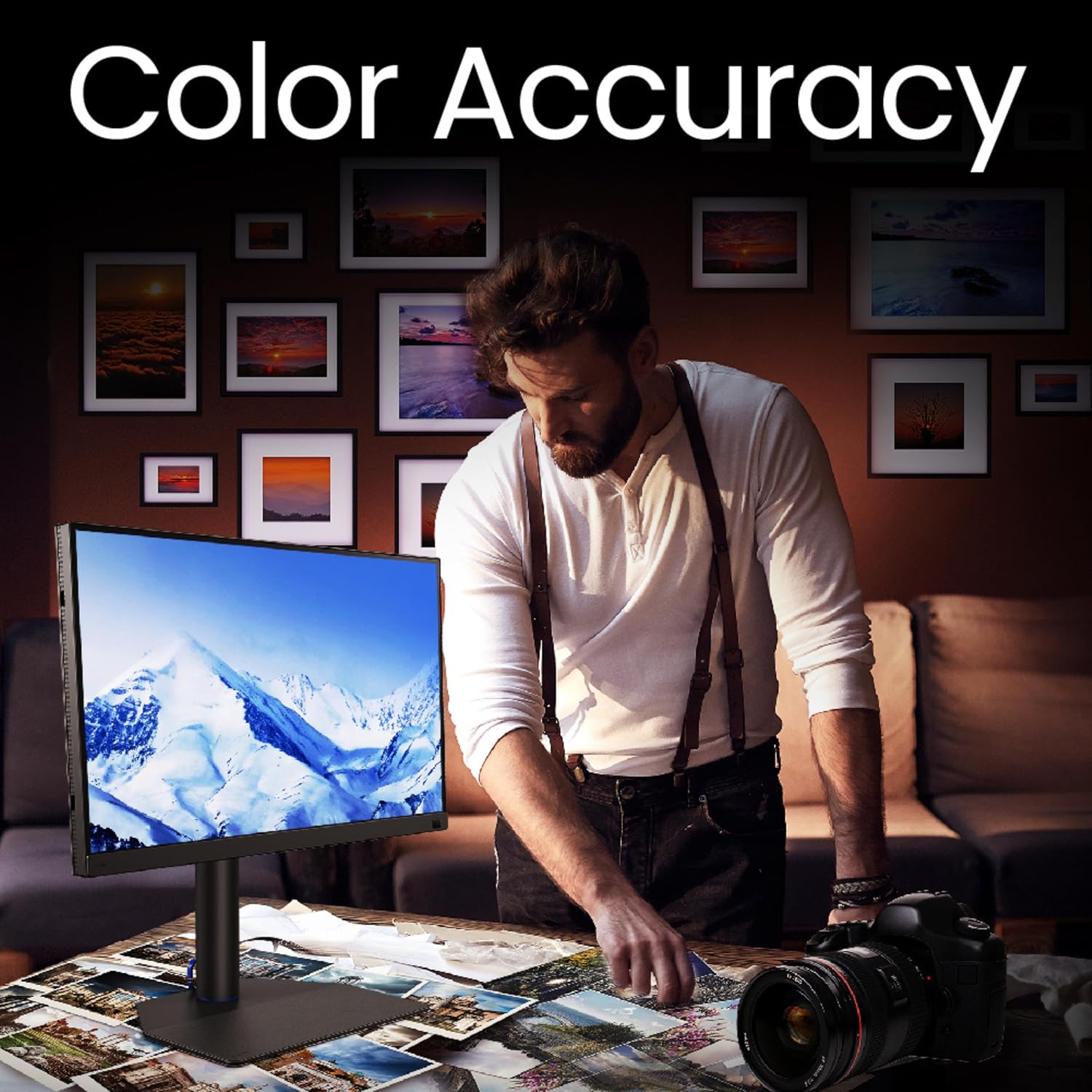 BenQ SW272Q 27" 2560X1440p 2K|Pro Photo&Video Editing| IPS| 99% AdobeRGB| 98% P3|HDR 10|H/W Calibration|Pantone Validated|DeltaE<1.5|Hdmi|DP|Card Reader|USB-C(90W)Shading Hood|Wireless Controller|Grey