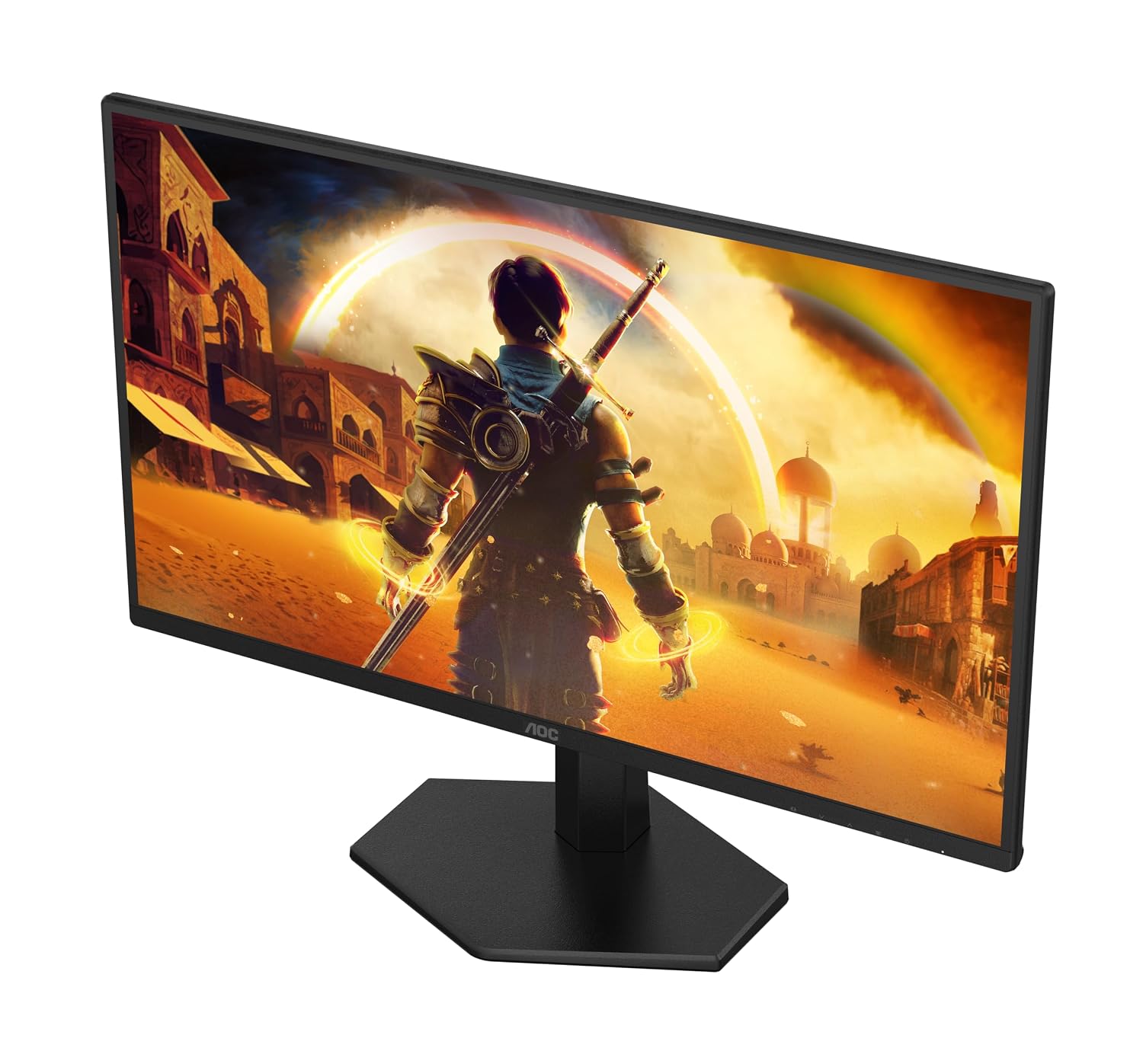 AOC 25G42E 24.5″ Full HD Fast IPS Gaming Monitor – Black/Red |1920×1080| 180Hz Refresh| 1ms Response | Adaptive-Sync (G-SYNC Compatible)| HDR10| Low Blue Light & Frameless Design