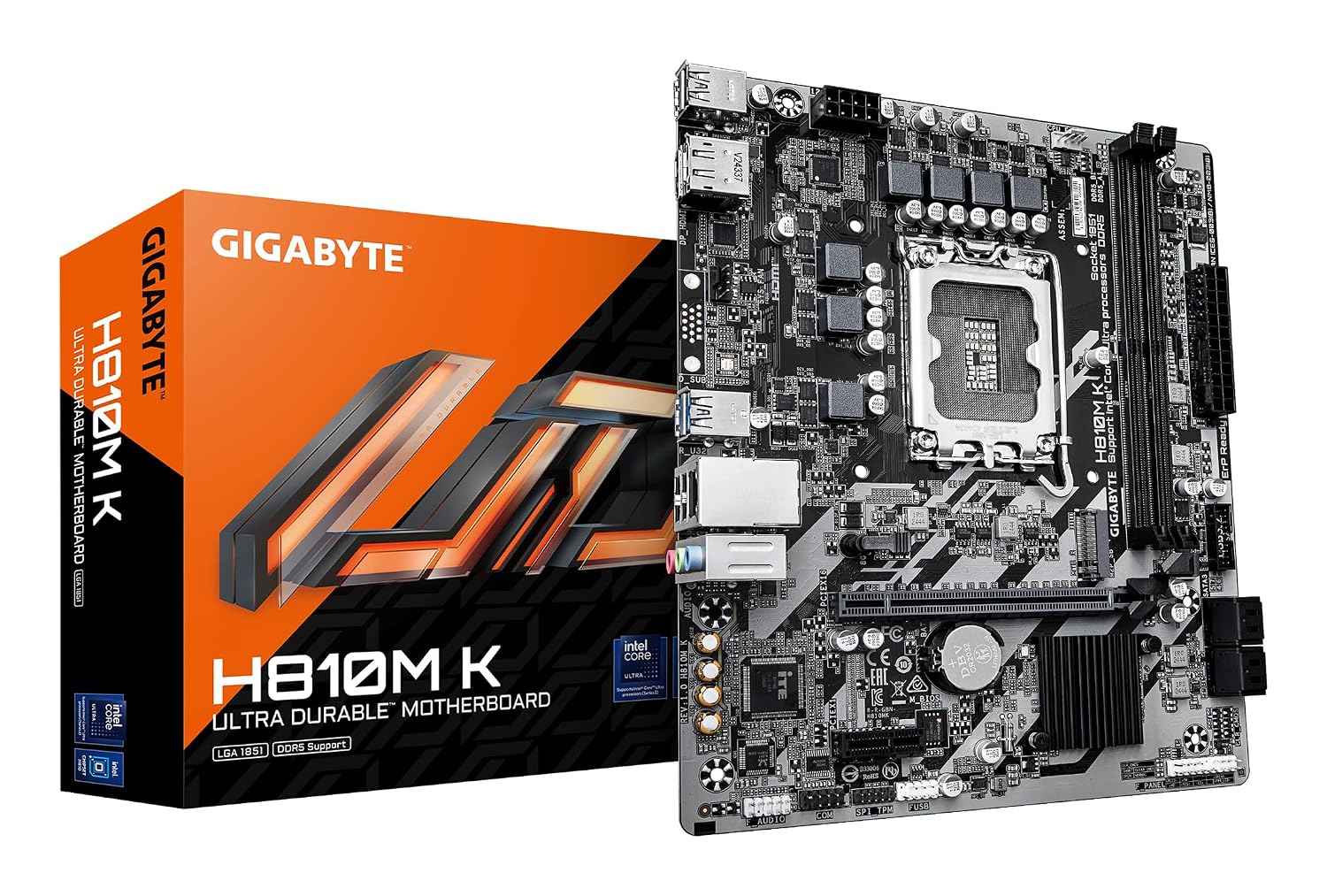 GIGABYTE H810M K Motherboard | Intel H810 | Micro ATX | DDR5 | PCIe 4.0 | USB 3.2 | Compact Design | Reliable Connectivity