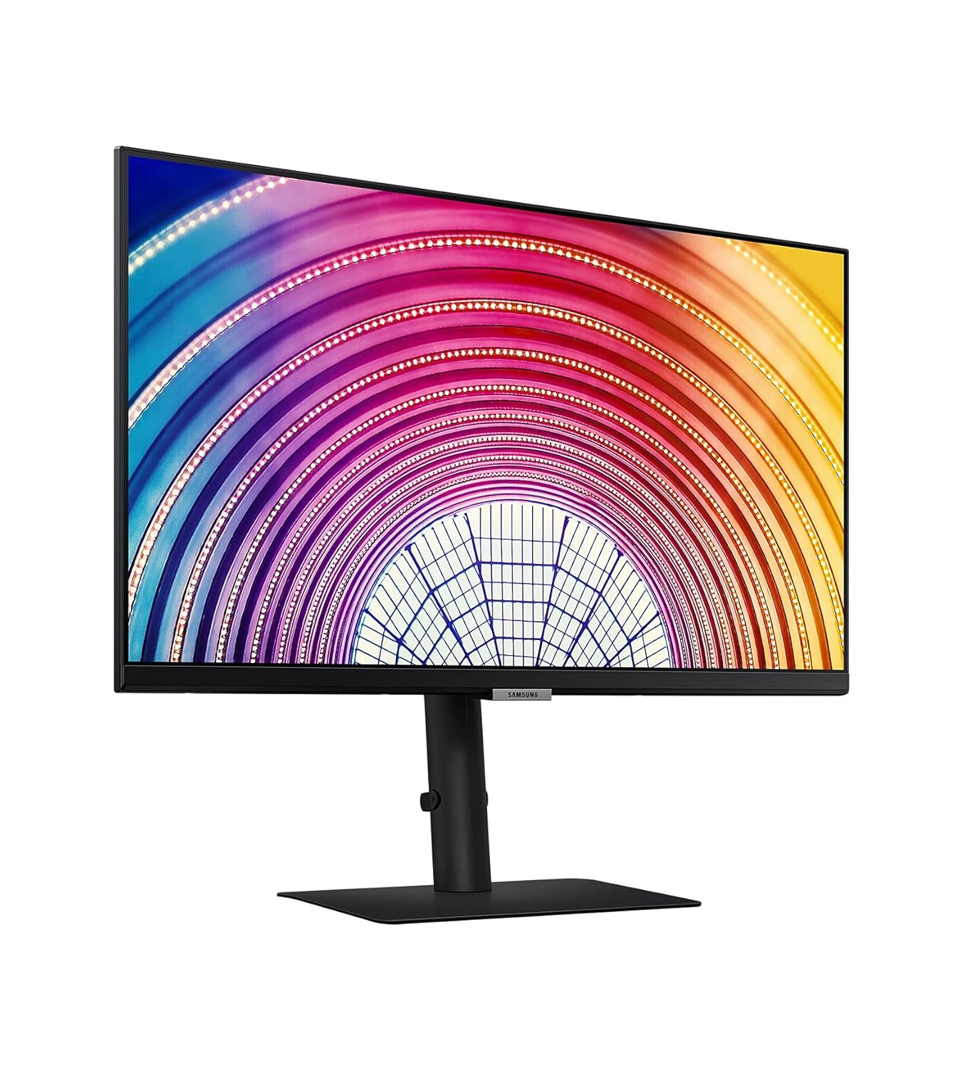 Samsung 60 Series - Ls24A600Nwwxxl, 24 Inch (60.4 Cm), 2K Wqhd Flat Computer Monitor 2560 x 1440 Pixels, IPS, Hdr10 (1 Billion Colors), Height Adjustable Stand, Eye Care, 75Hz (Black)