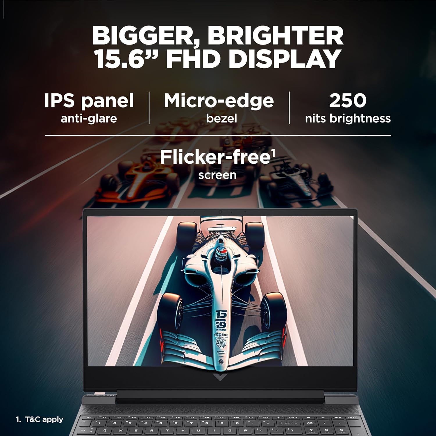 HP Victus Gaming Laptop, AMD Ryzen 5 5600H, 4GB AMD Radeon RX 6500M graphics, 15.6-inch (39.6 cm), FHD, IPS, 144Hz, 8GB DDR4, 512GB SSD, Backlit KB, B&O, Dual speakers (MSO, Silver, 2.37 kg), fb0108AX